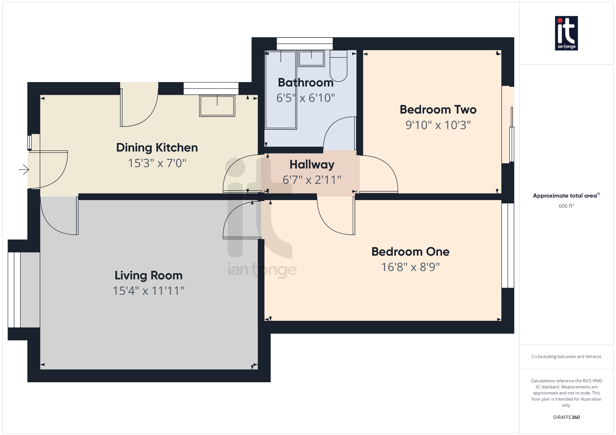 2 bedroom semi-detached bungalow Under Offer in Stockport - Floorplan 1.