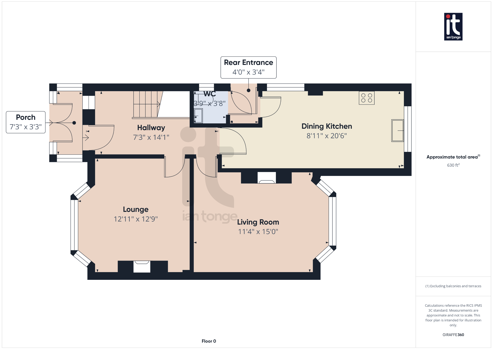 3 bedroom semi-detached house Sold in Stockport - Floorplan 2.