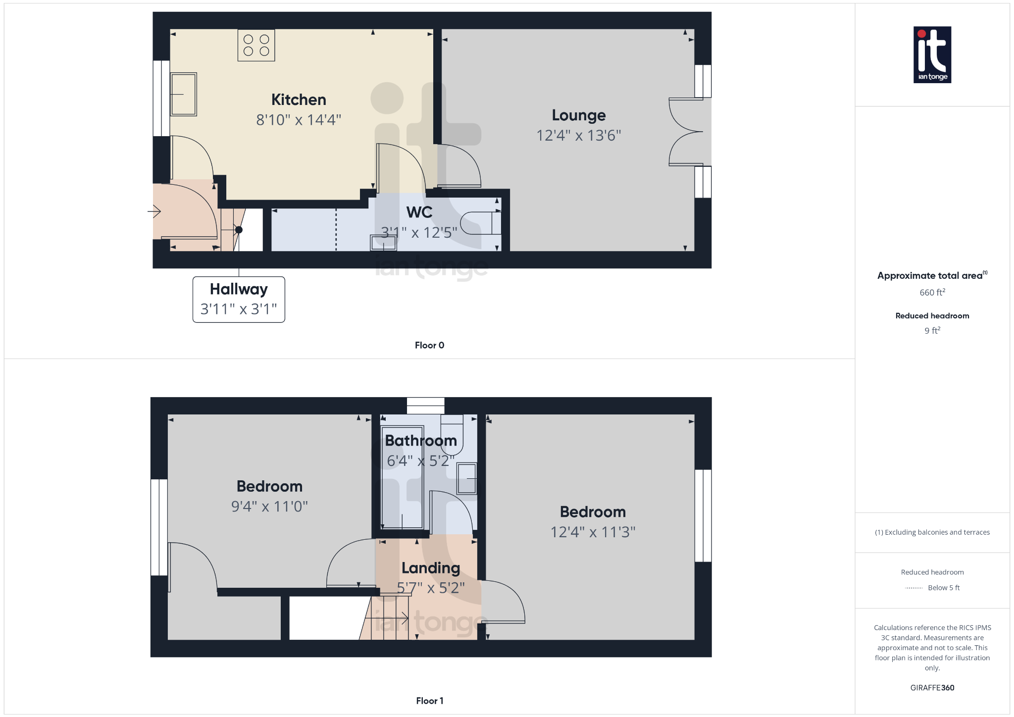 2 bedroom mid terraced house Sold in Stockport - Floorplan 1.