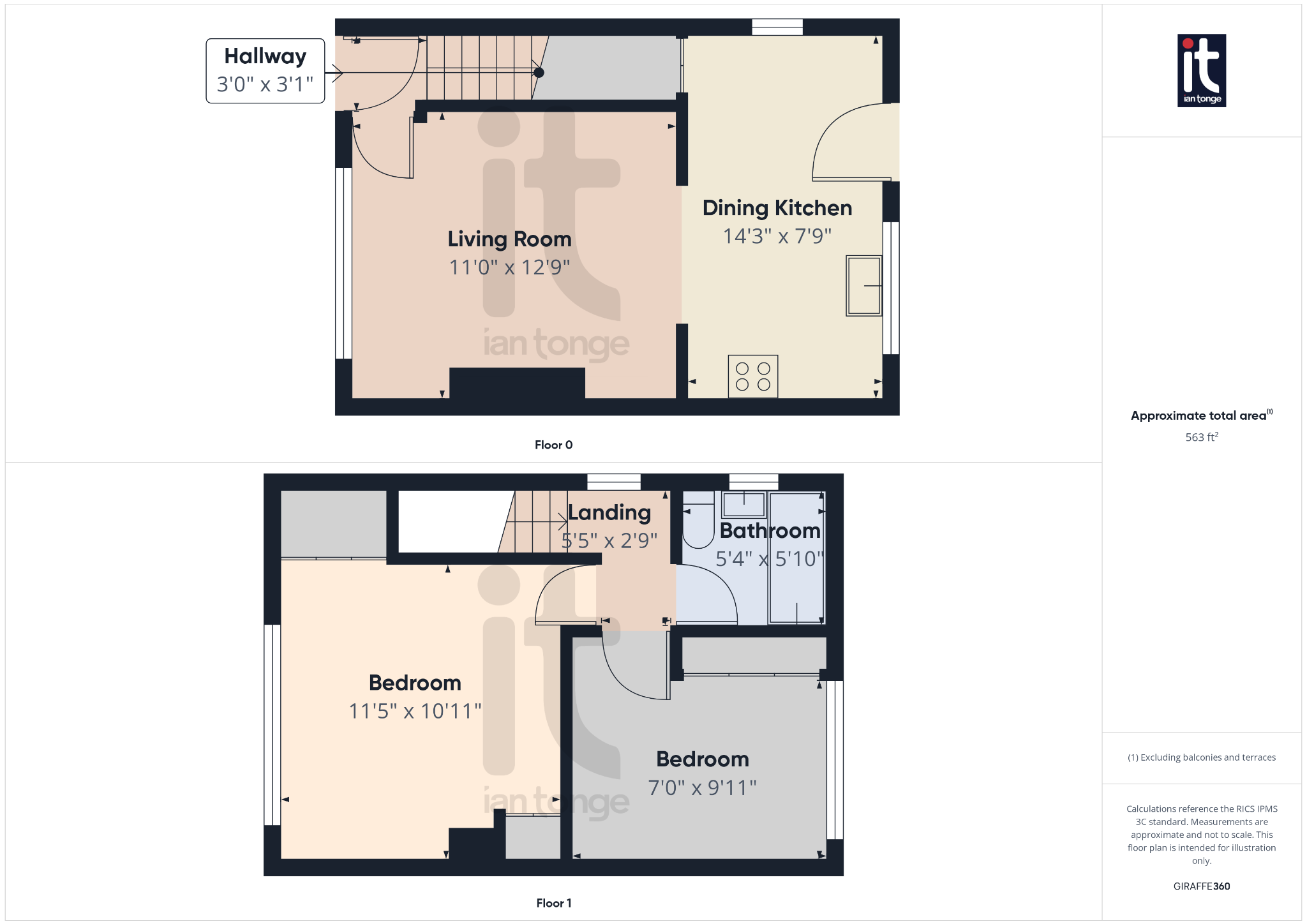 2 bedroom semi-detached house SSTC in Stockport - Floorplan 1.