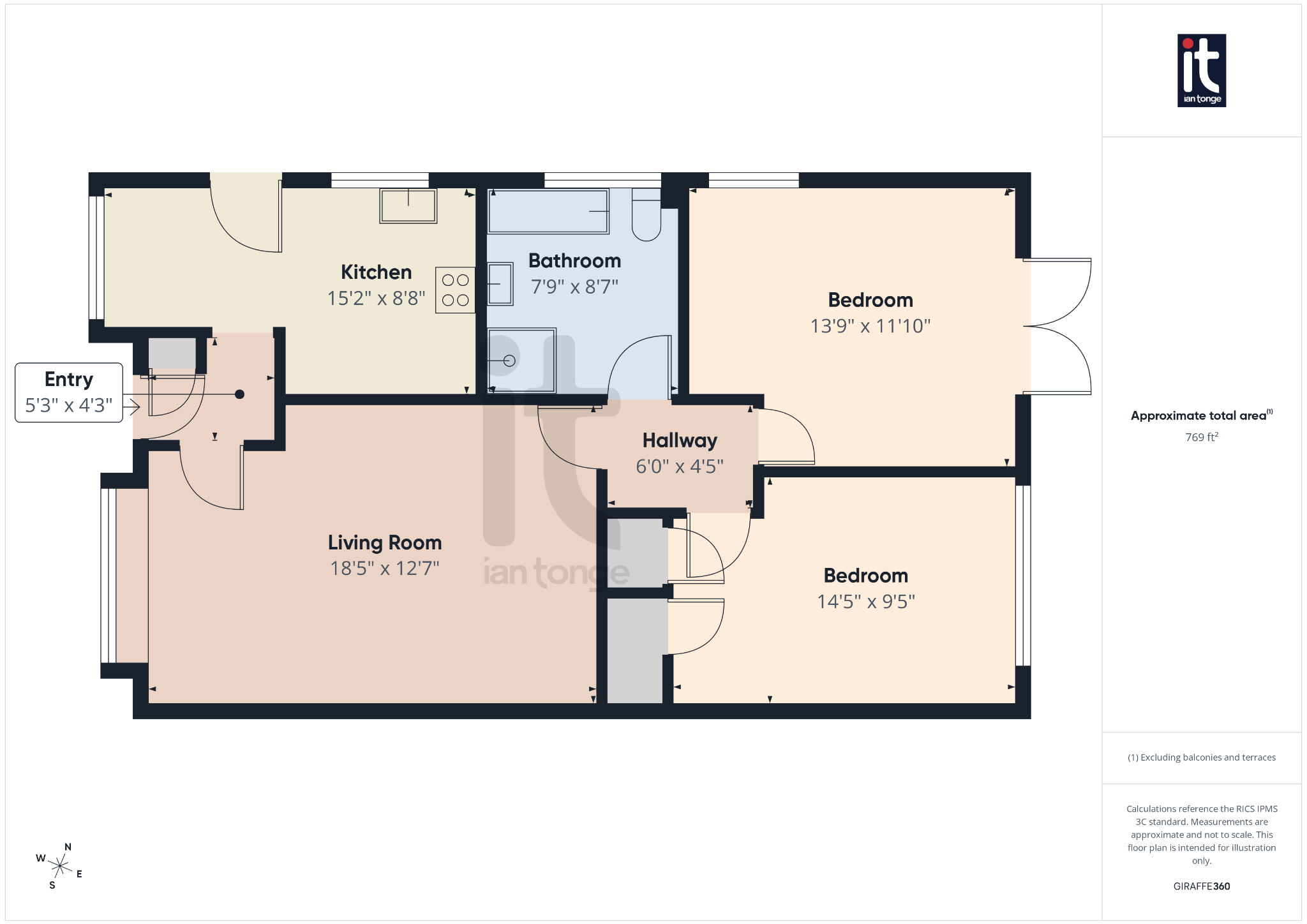 2 bedroom semi-detached bungalow Under Offer in Stockport - Floorplan 1.