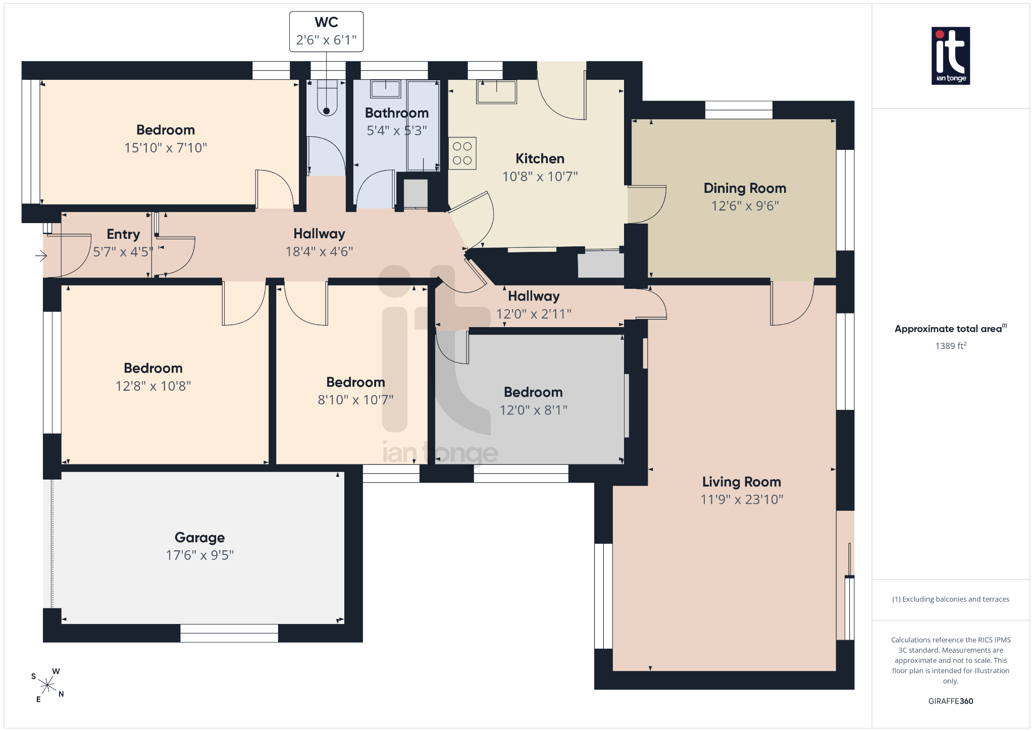 4 bedroom detached bungalow For Sale in Stockport - Floorplan 1.