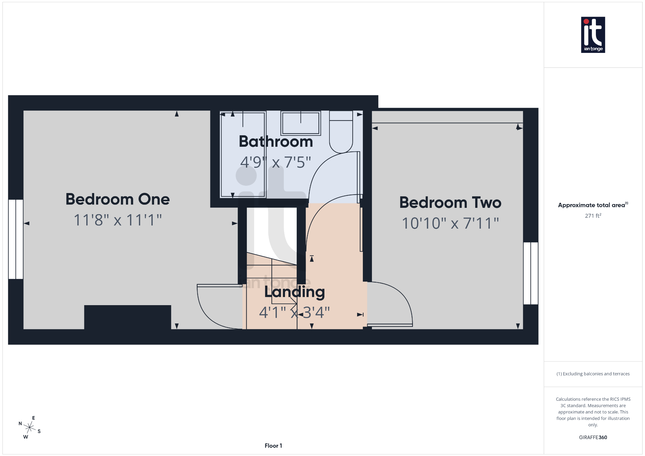 2 bedroom mid terraced house Under Offer in Stockport - Floorplan 1.