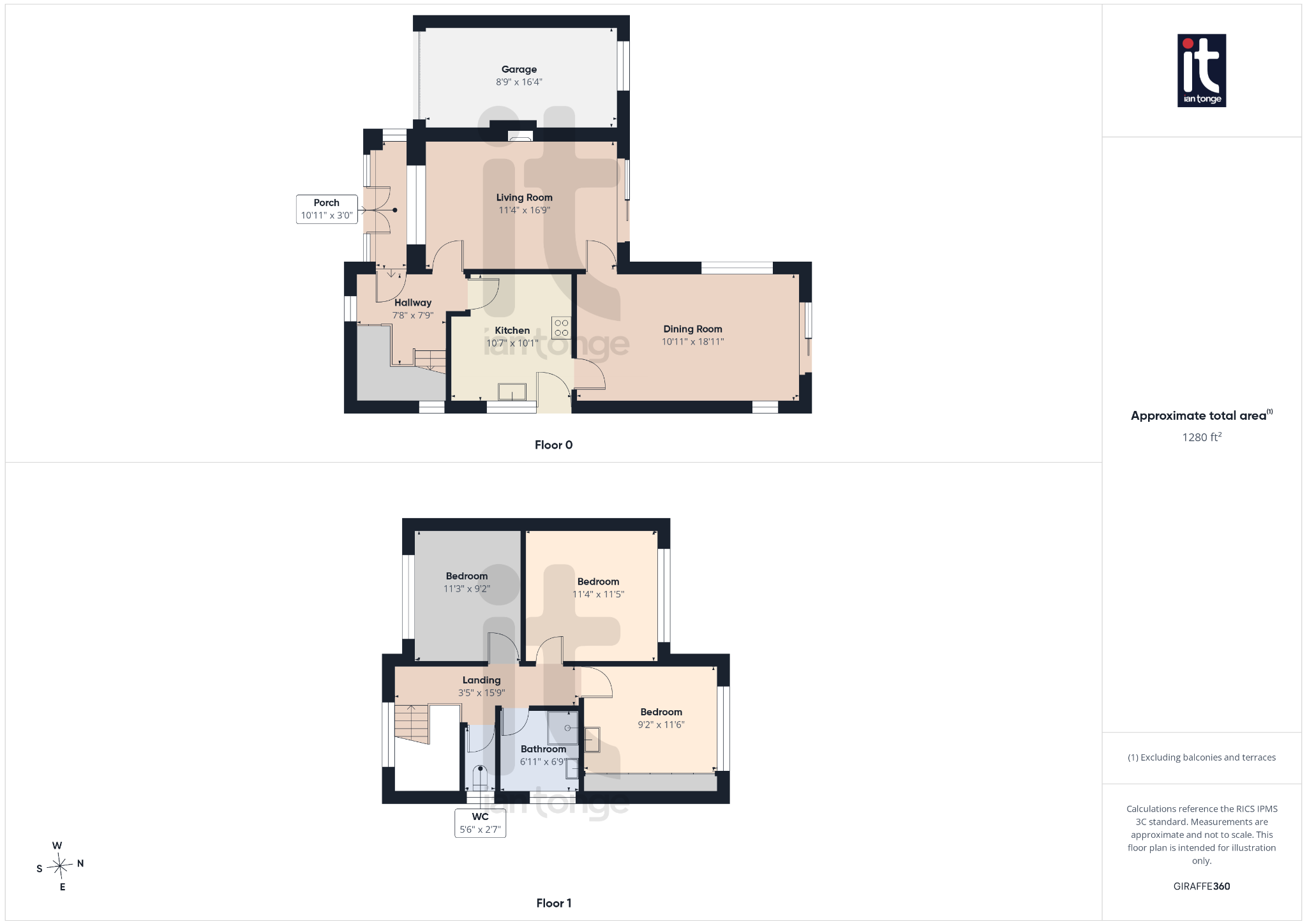 3 bedroom link detached house For Sale in Stockport - Floorplan 2.