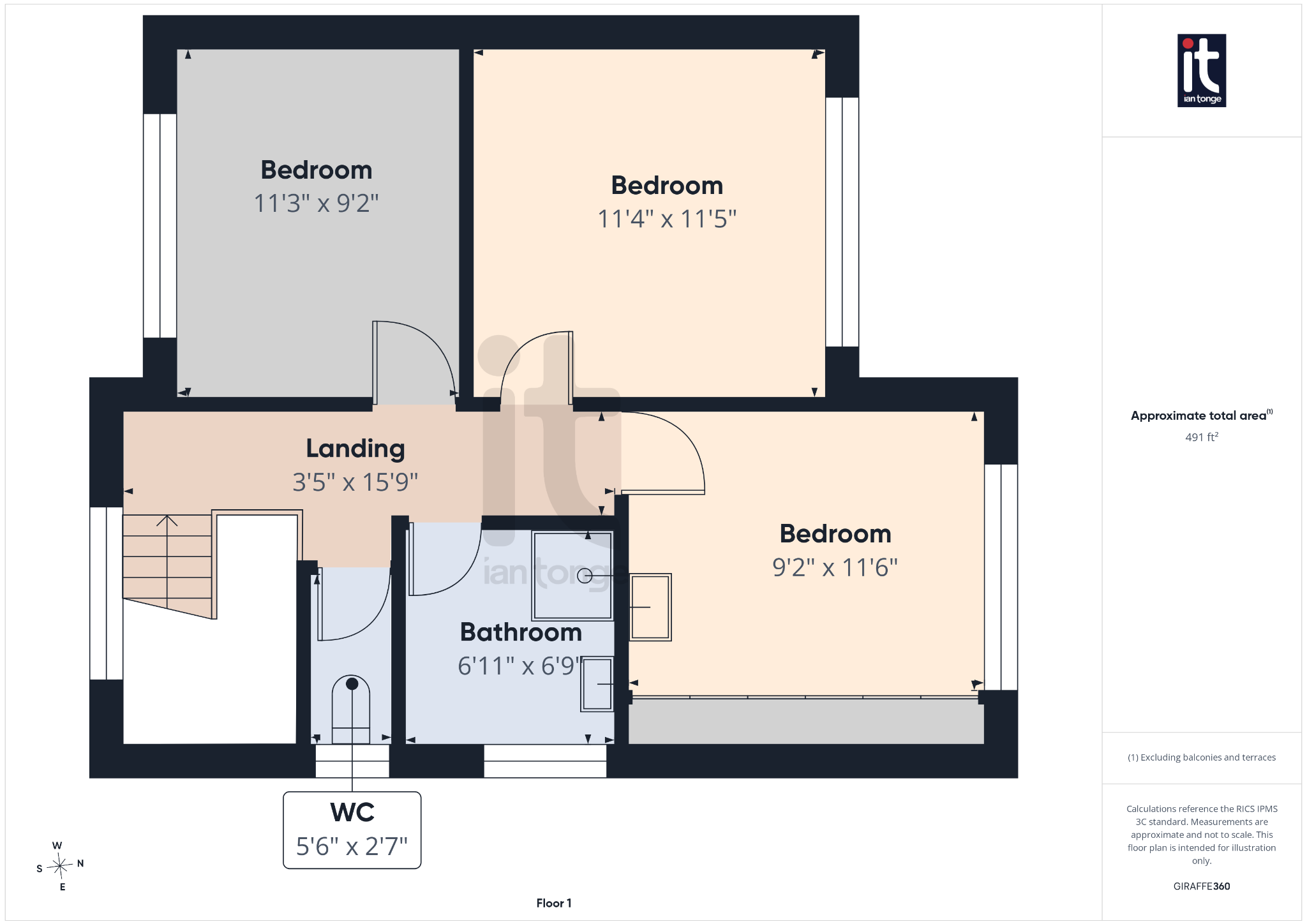 3 bedroom link detached house For Sale in Stockport - Floorplan 1.