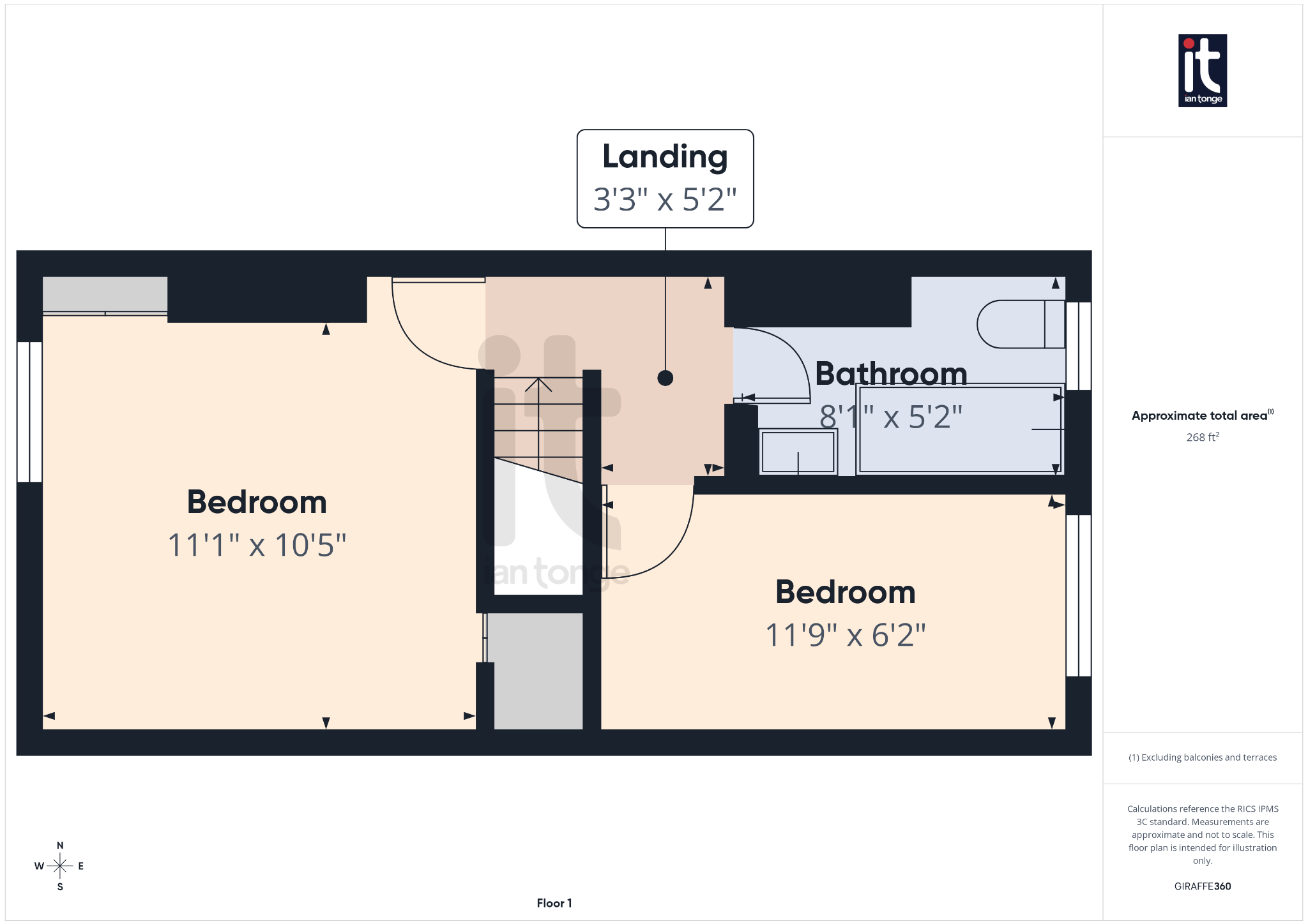 2 bedroom mid terraced house For Sale in Stockport - Floorplan 3.