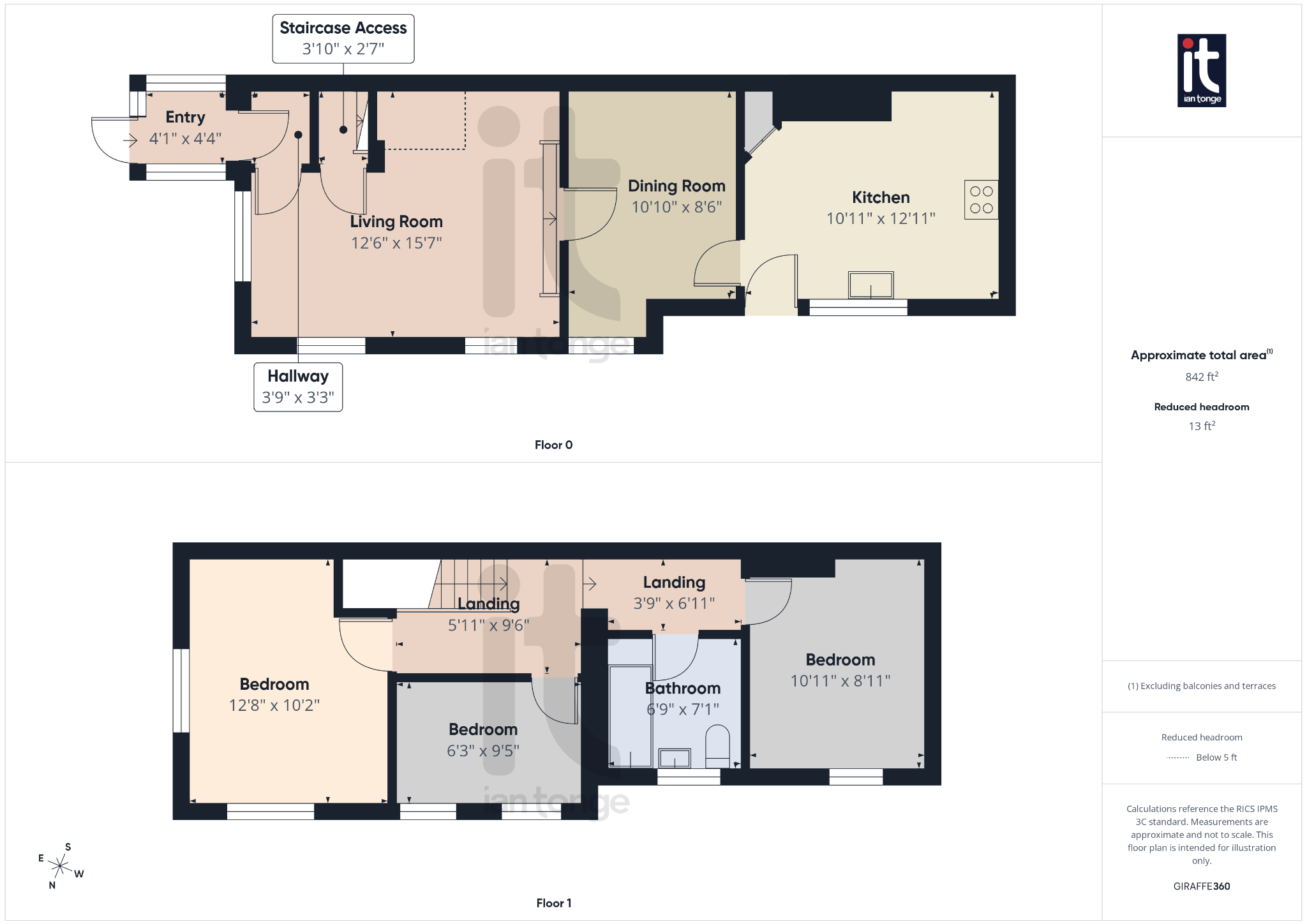 3 bedroom end terraced house Under Offer in Stockport - Floorplan 1.