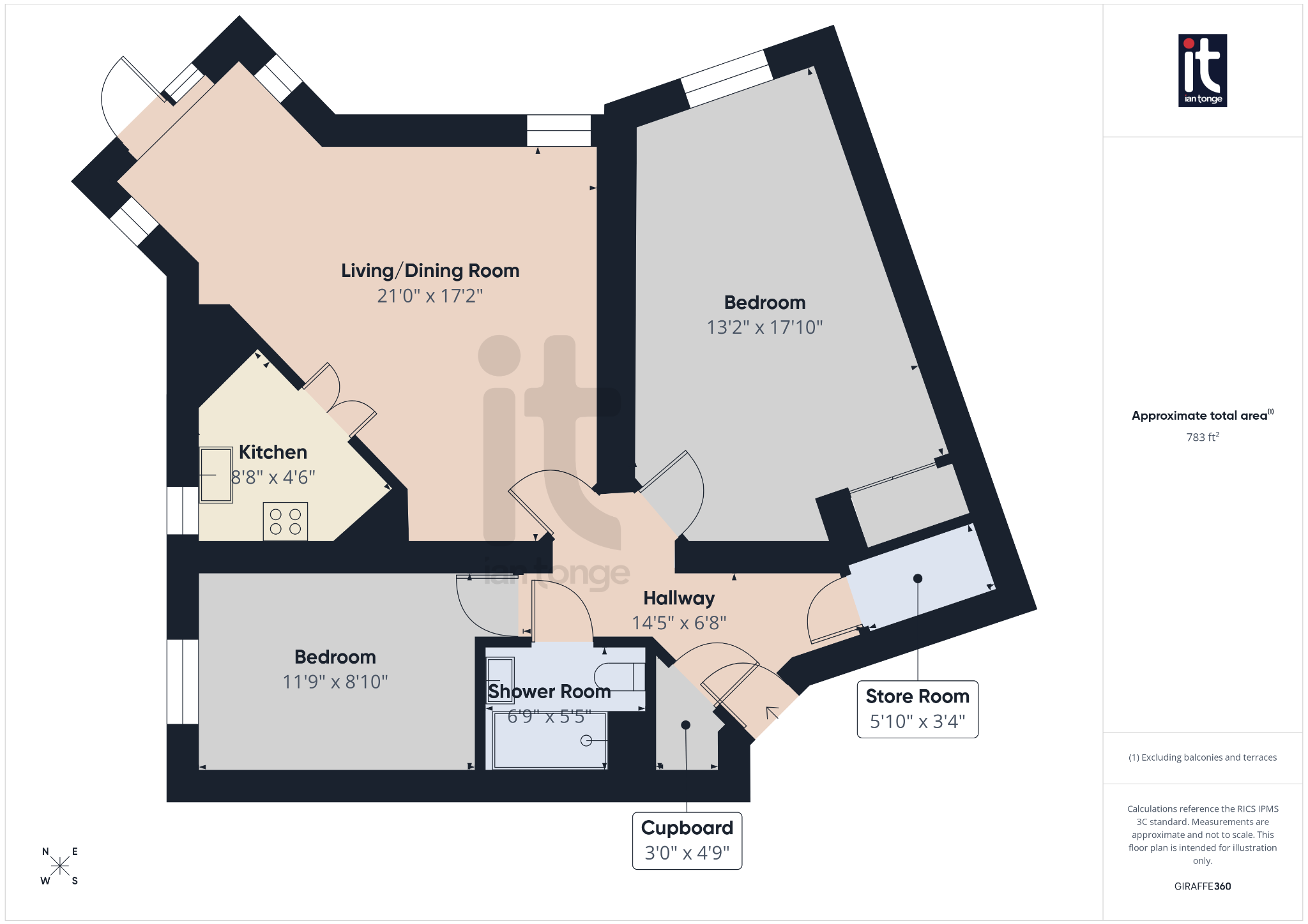 2 bedroom flat flat/apartment For Sale in Stockport - Floorplan 1.