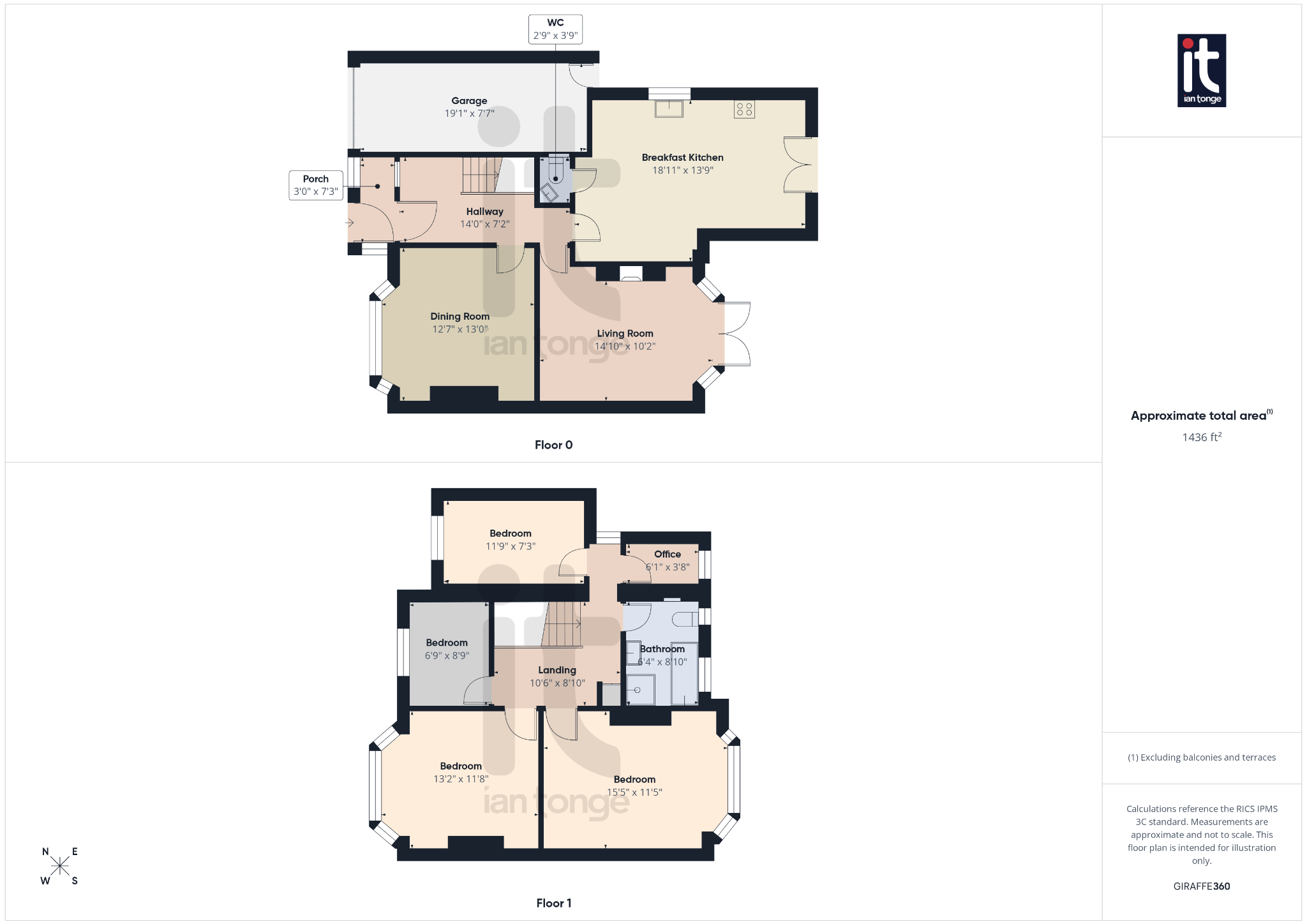4 bedroom semi-detached house For Sale in Stockport - Floorplan 1.