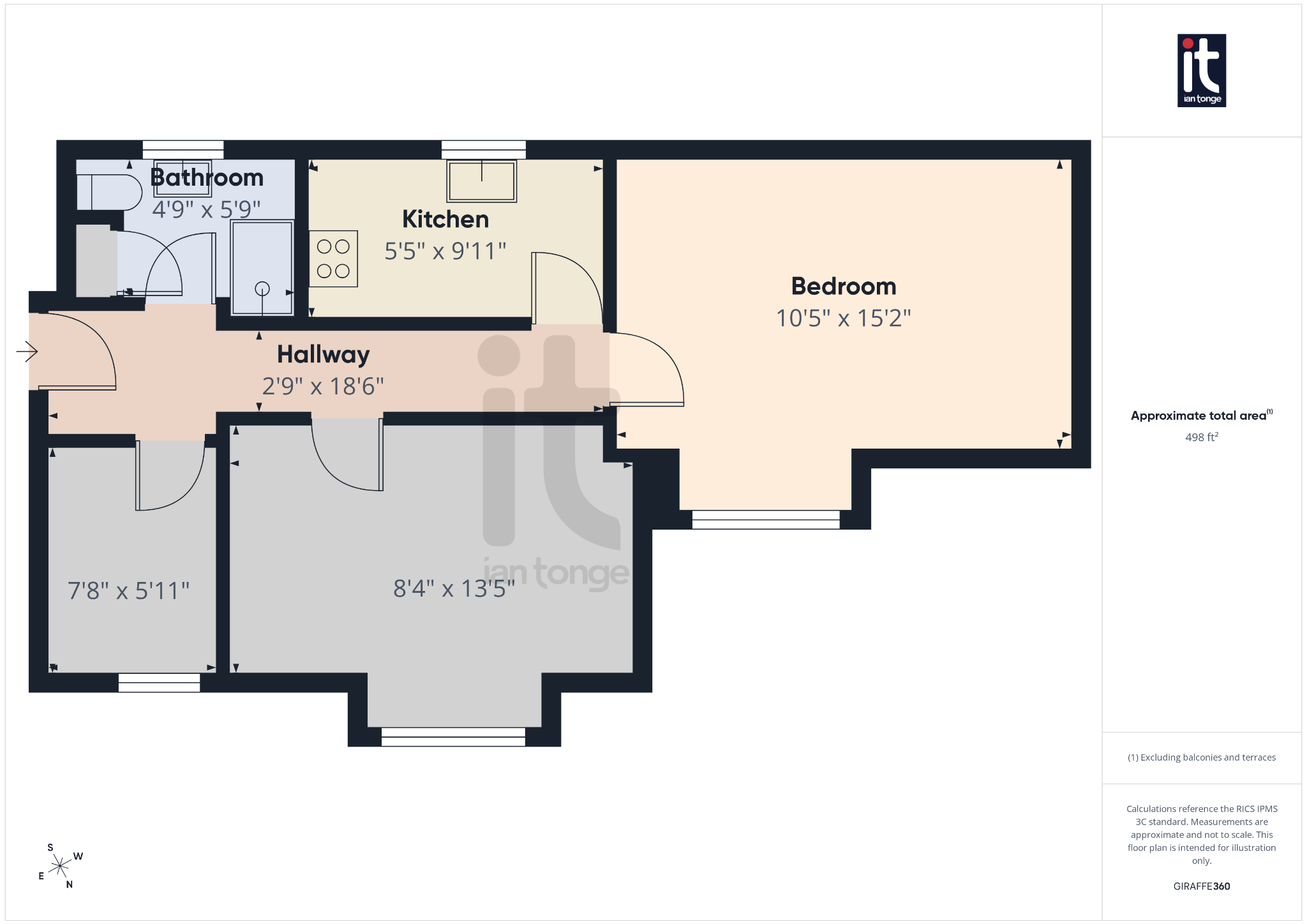 2 bedroom apartment flat/apartment For Sale in Manchester - Floorplan 1.