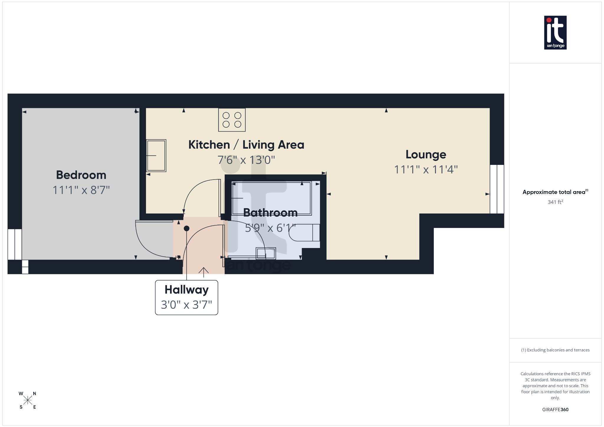 1 bedroom ground floor flat/apartment For Sale in Stockport - Floorplan 1.