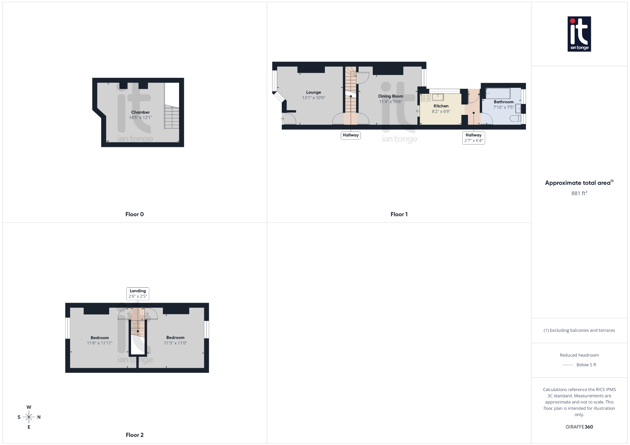 2 bedroom mid terraced house For Sale in Stockport - Floorplan 1.