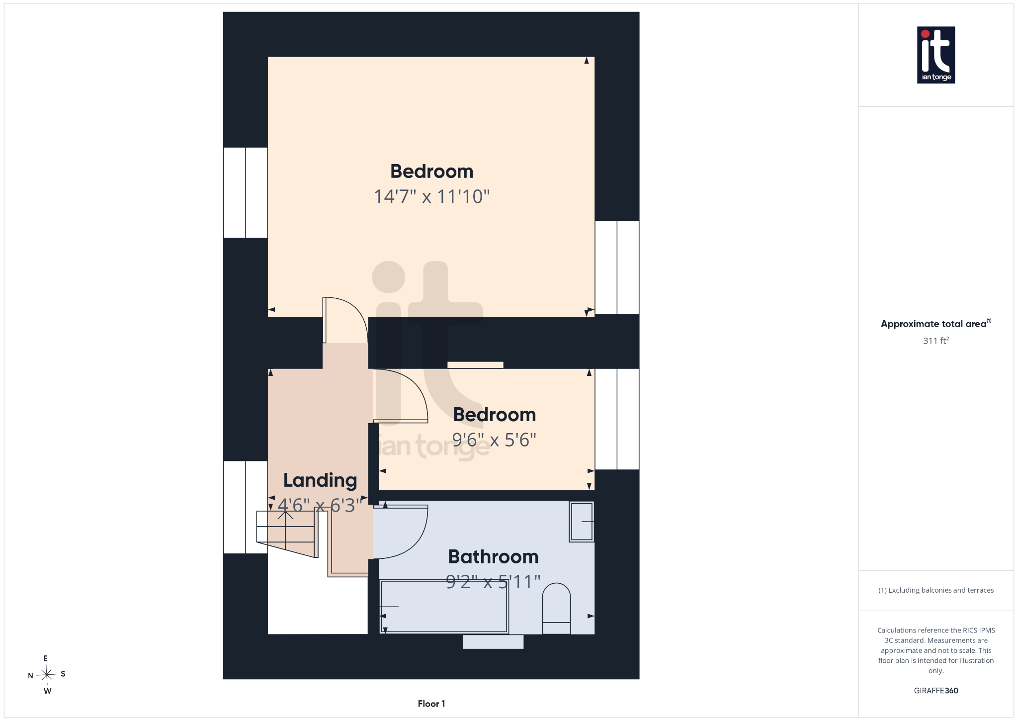 3 bedroom semi-detached house For Sale in Stockport - Floorplan 2.