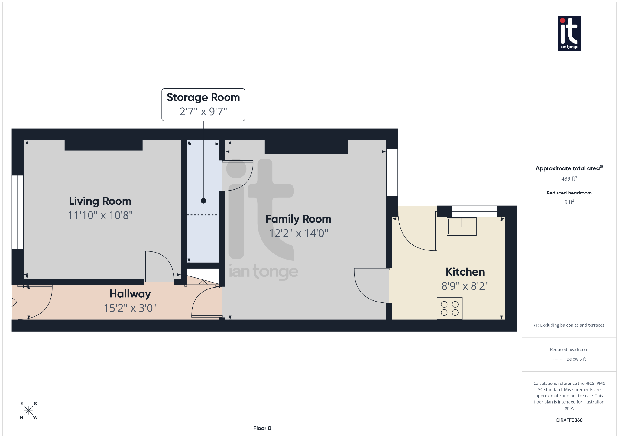 2 bedroom end terraced house For Sale in Stockport - Floorplan 1.