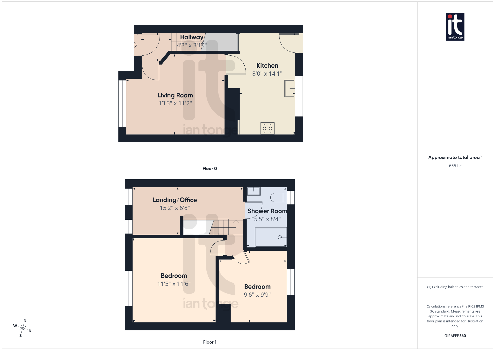 3 bedroom mews house For Sale in Stockport - Floorplan 1.