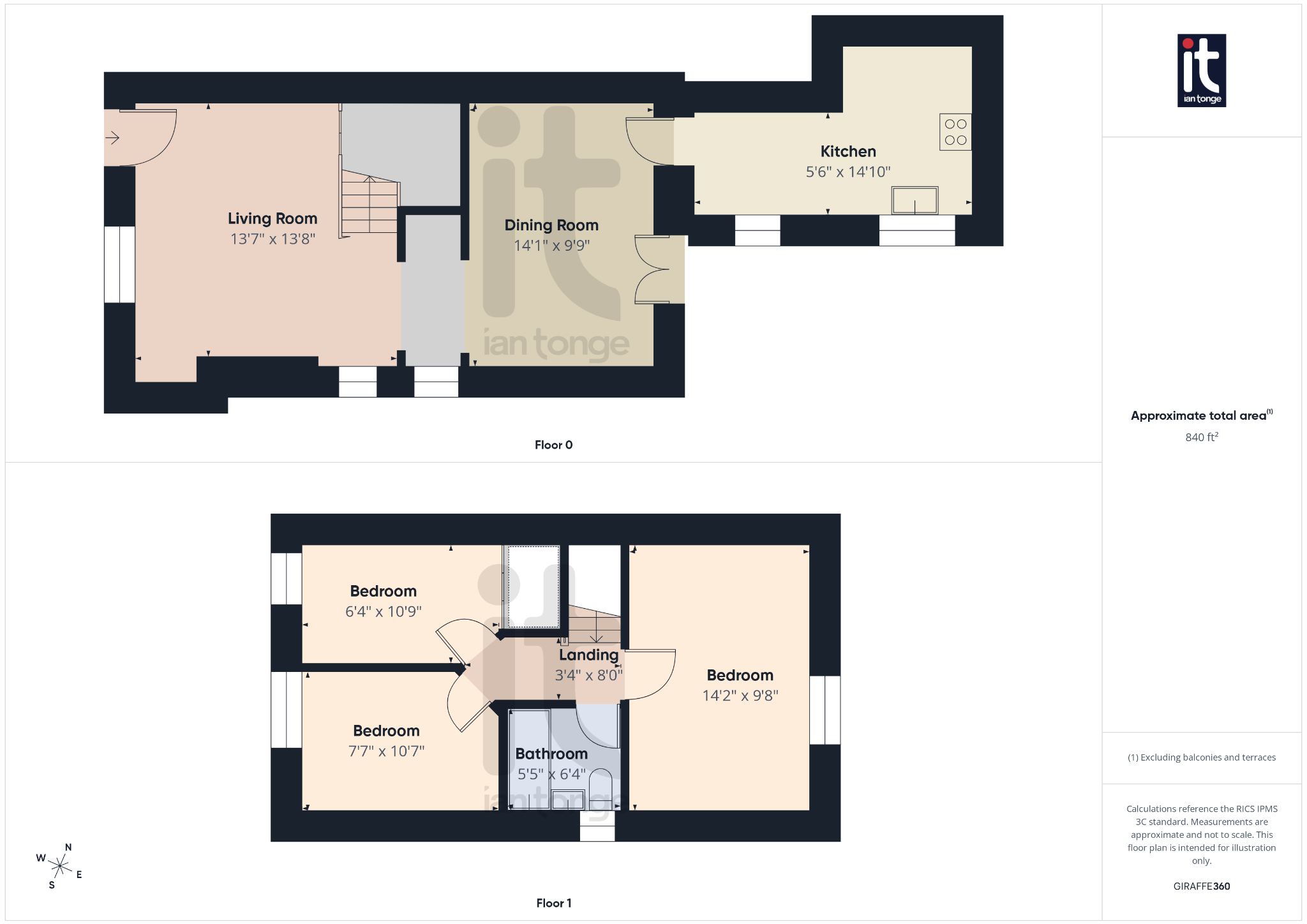 3 bedroom semi-detached house For Sale in High Peak - Floorplan 3.