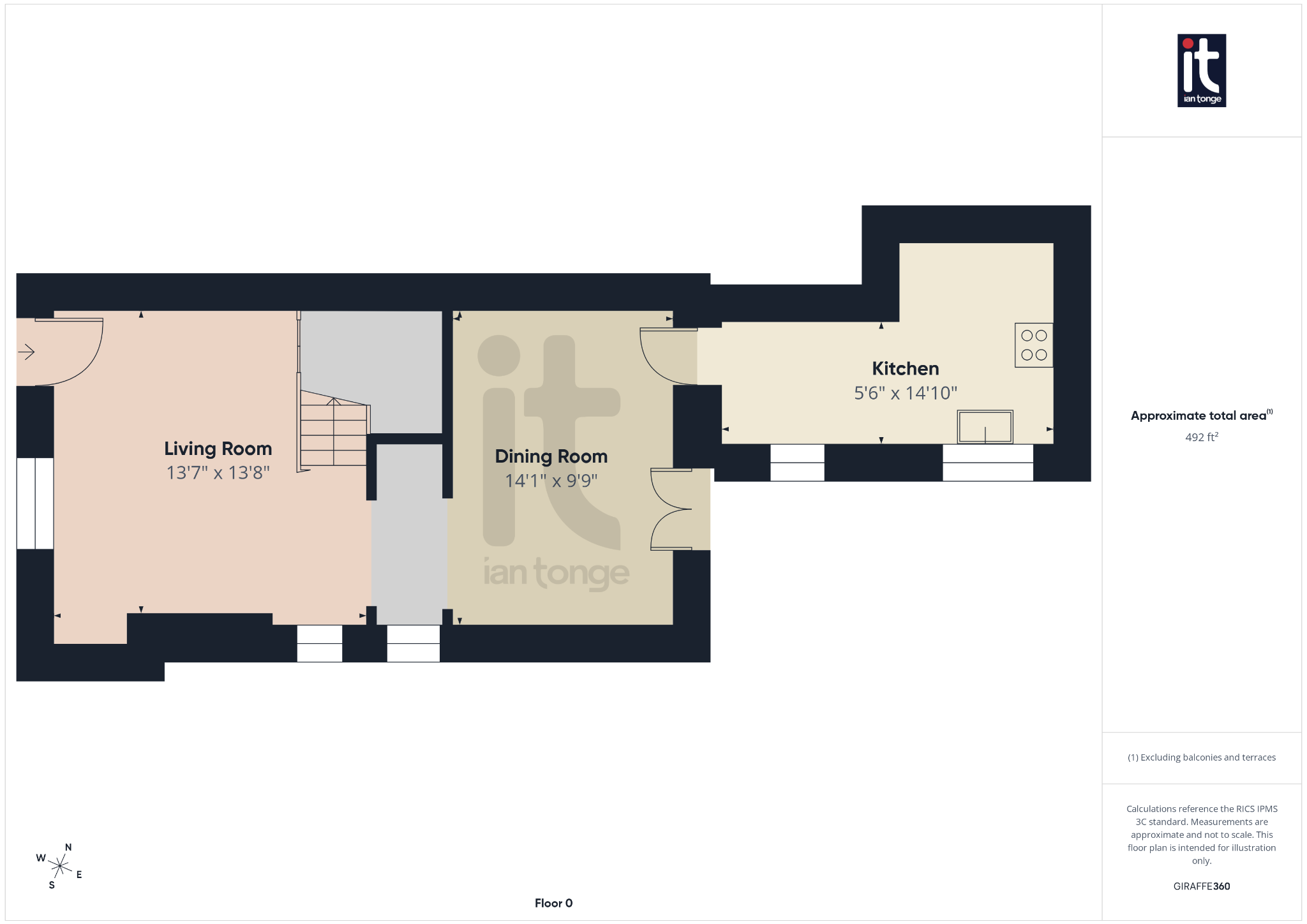 3 bedroom semi-detached house For Sale in High Peak - Floorplan 1.