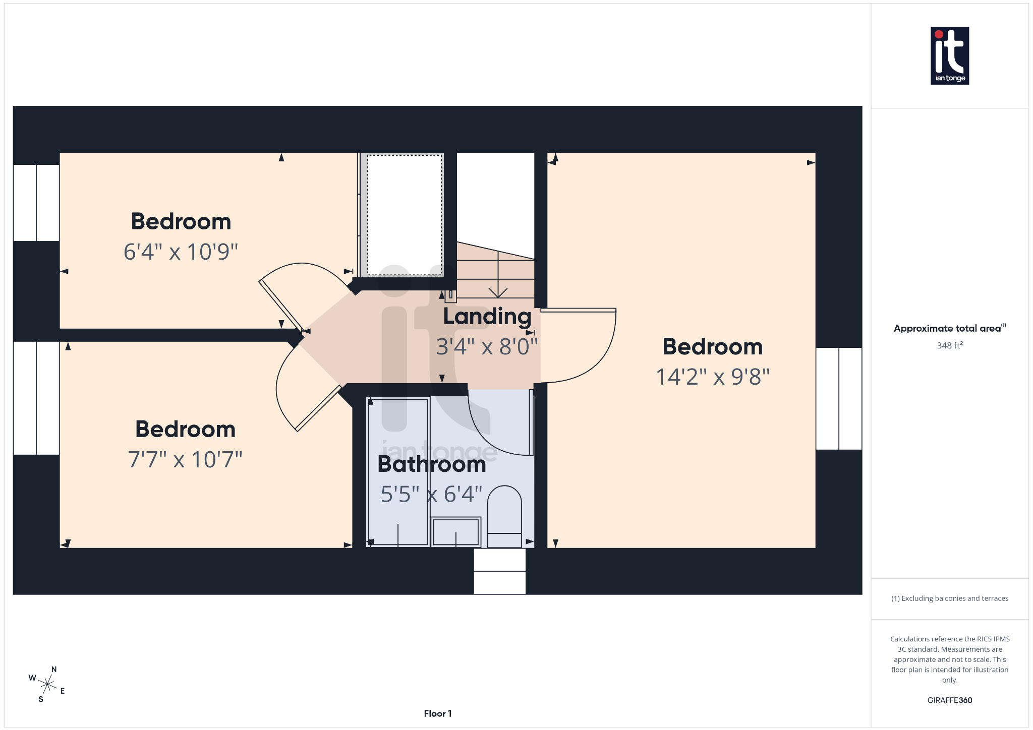 3 bedroom semi-detached house For Sale in High Peak - Floorplan 2.