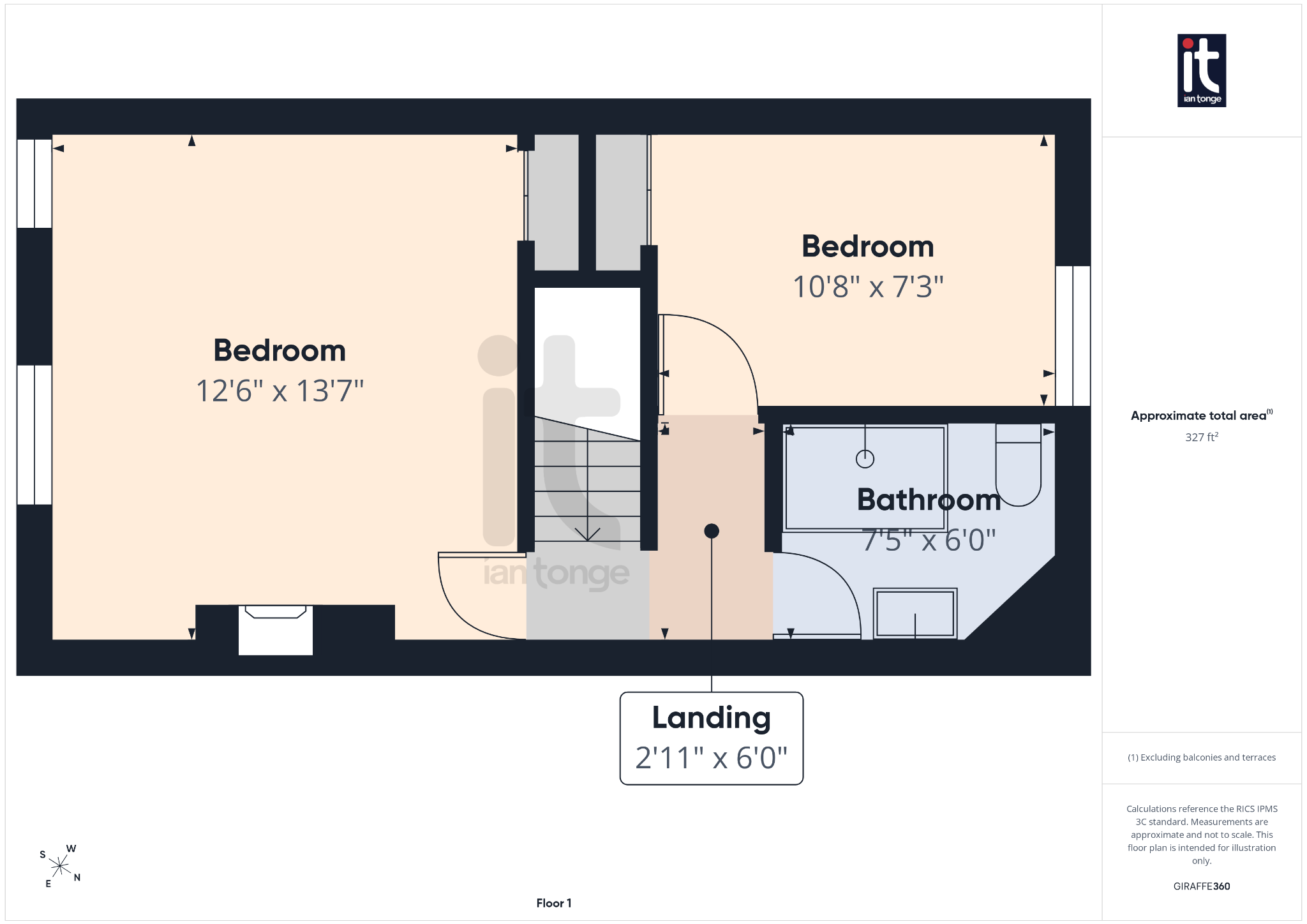 2 bedroom mid terraced house For Sale in Stockport - Floorplan 3.