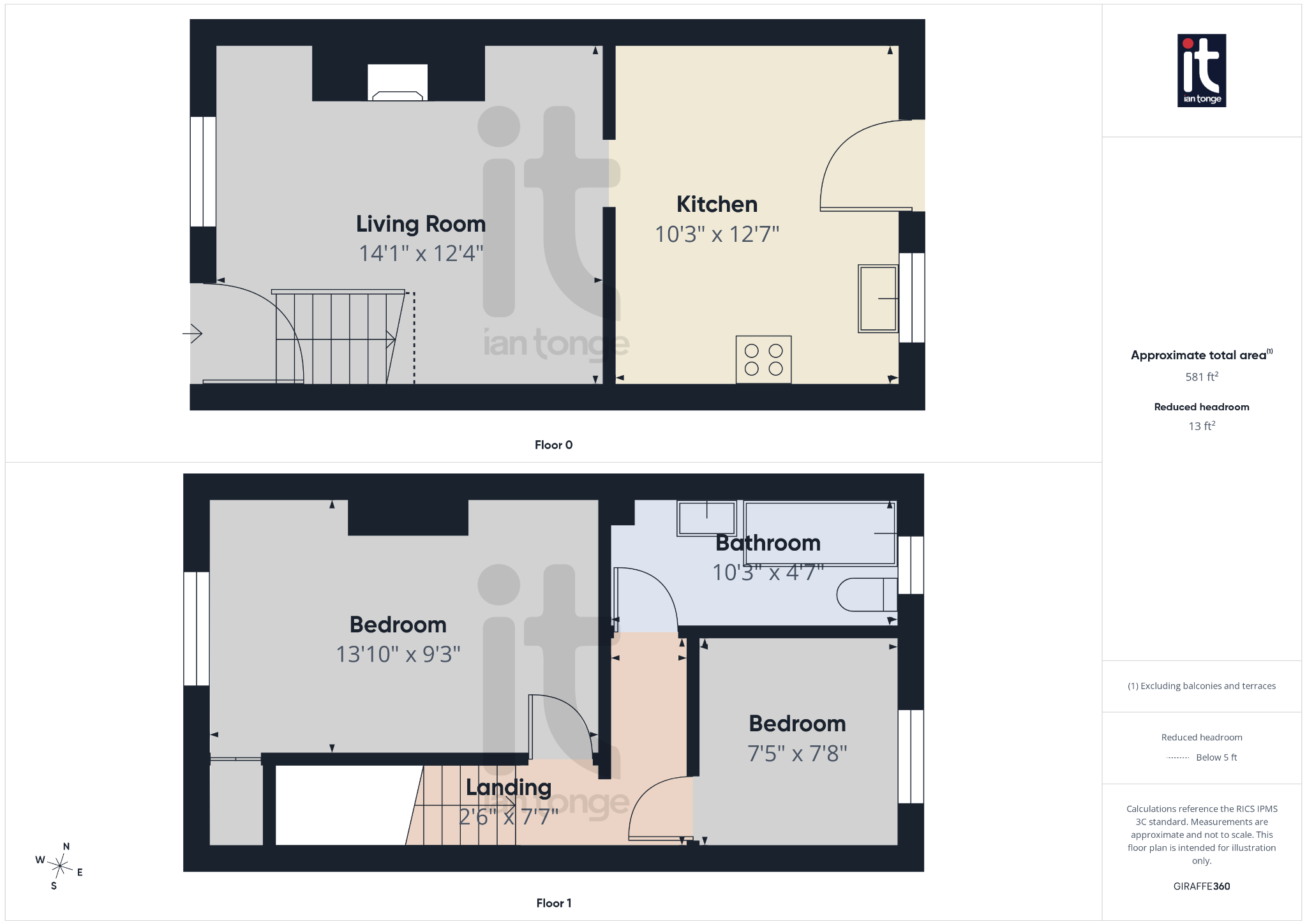 2 bedroom mid terraced house For Sale in High Peak - Floorplan 3.