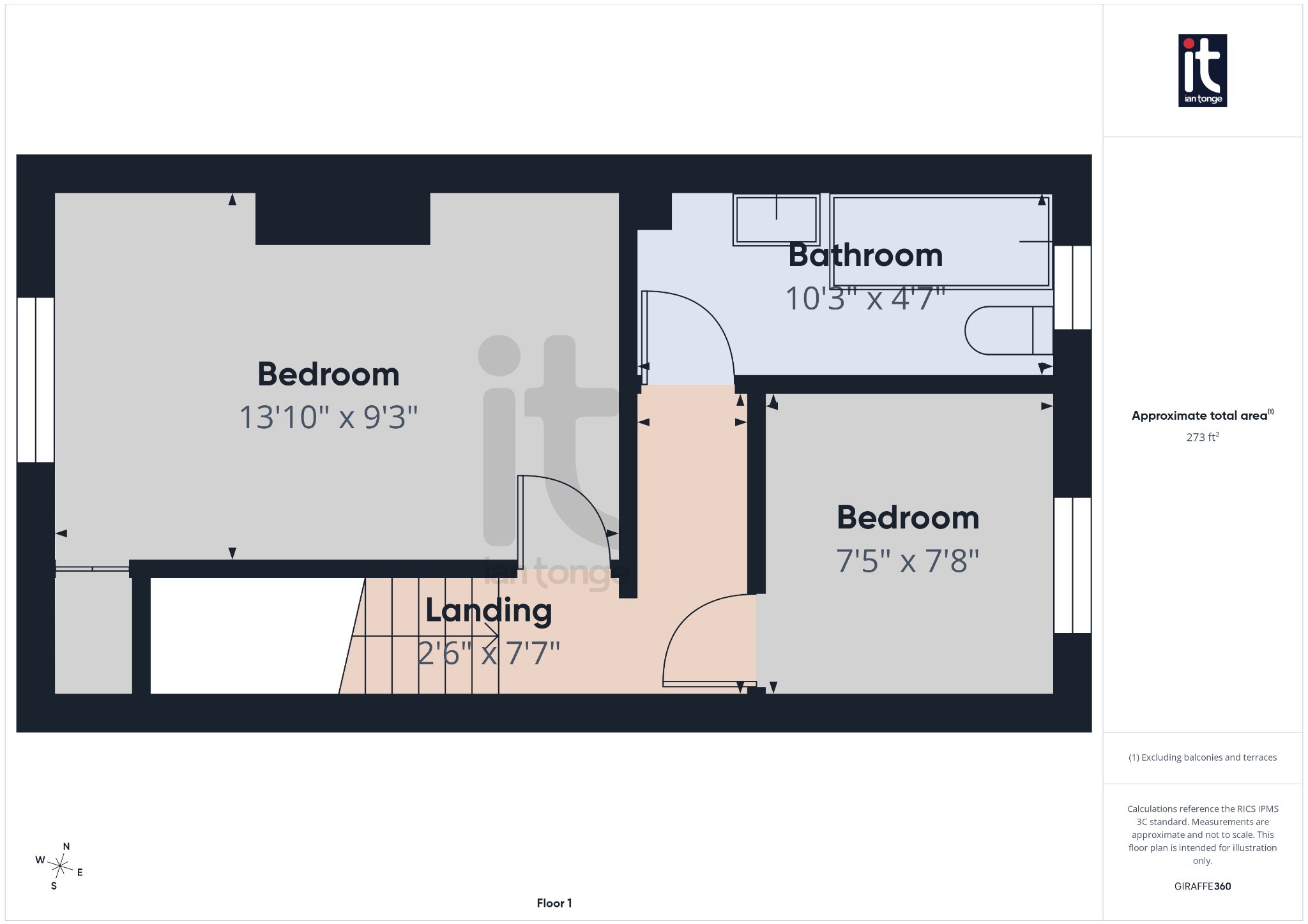 2 bedroom mid terraced house For Sale in High Peak - Floorplan 2.