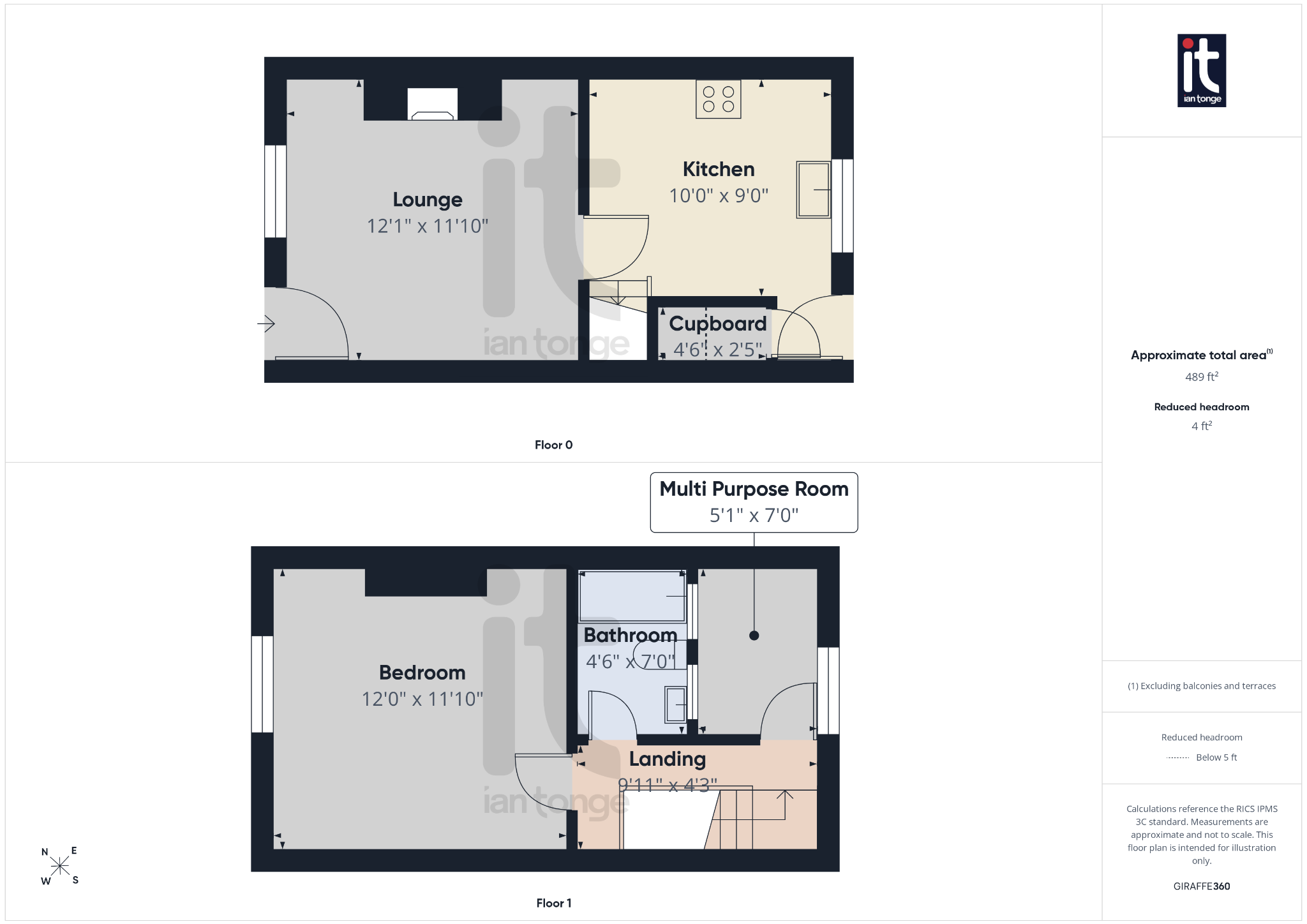 2 bedroom mid terraced house For Sale in Stockport - Floorplan 1.