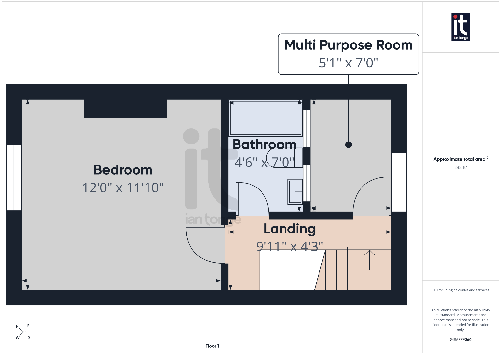 2 bedroom mid terraced house For Sale in Stockport - Floorplan 3.