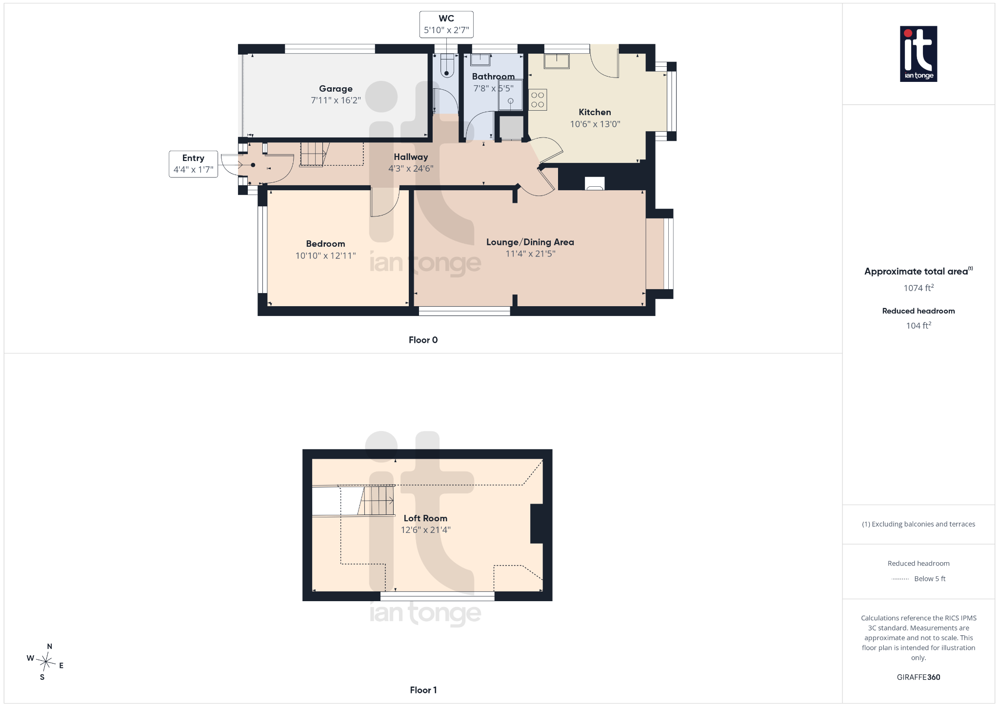 2 bedroom detached bungalow For Sale in Stockport - Floorplan 3.