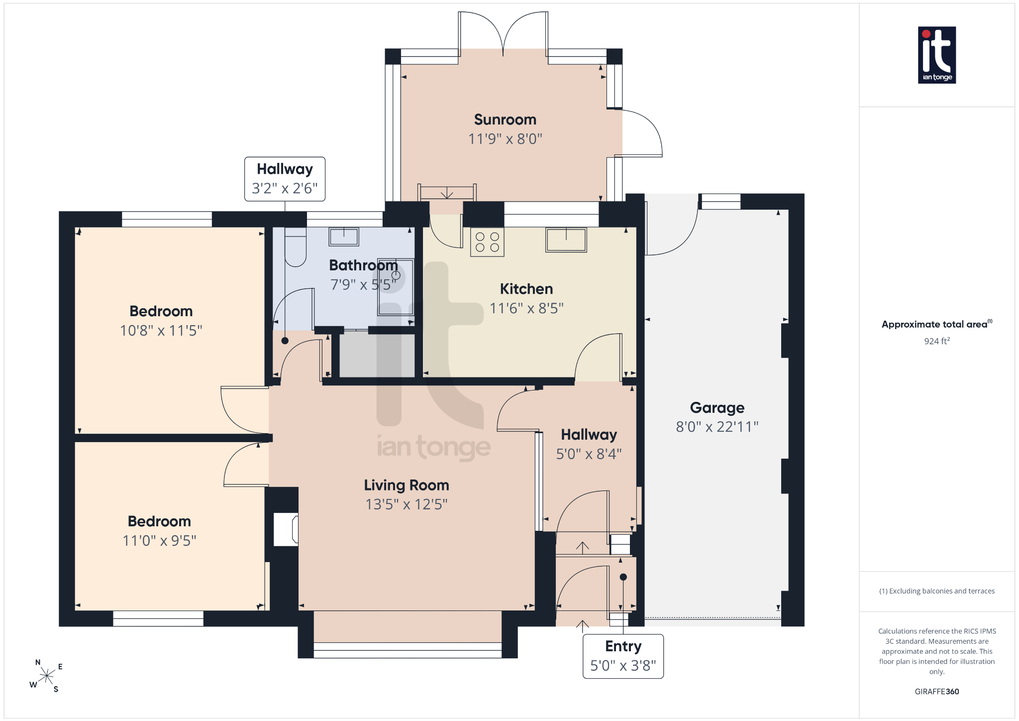 2 bedroom detached bungalow For Sale in Stockport - Floorplan 1.