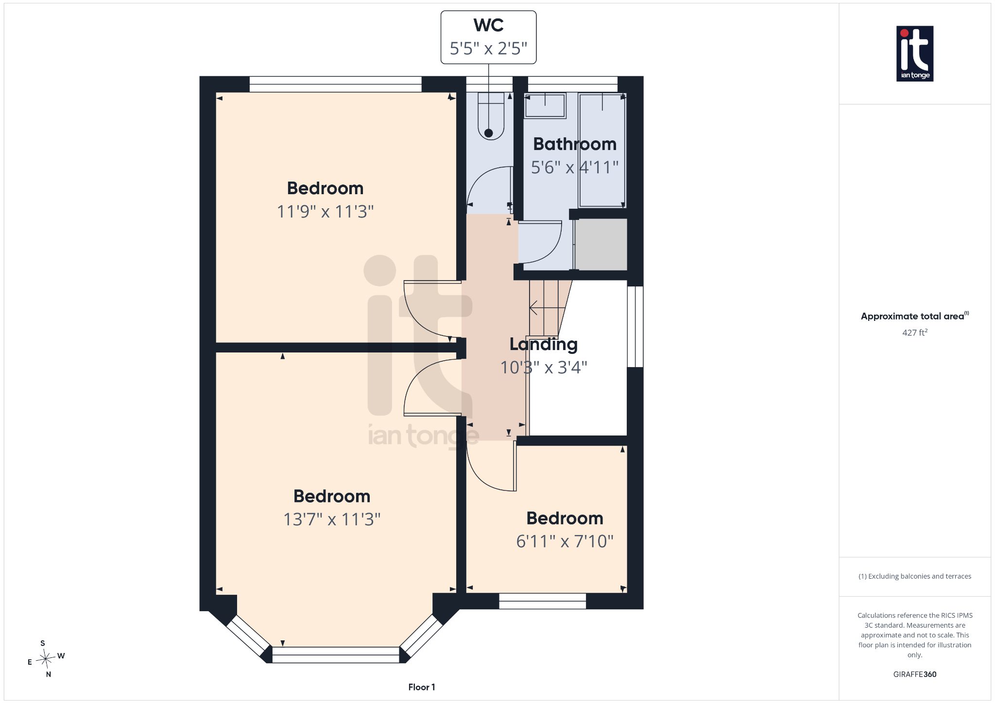3 bedroom link detached house For Sale in Stockport - Floorplan 3.