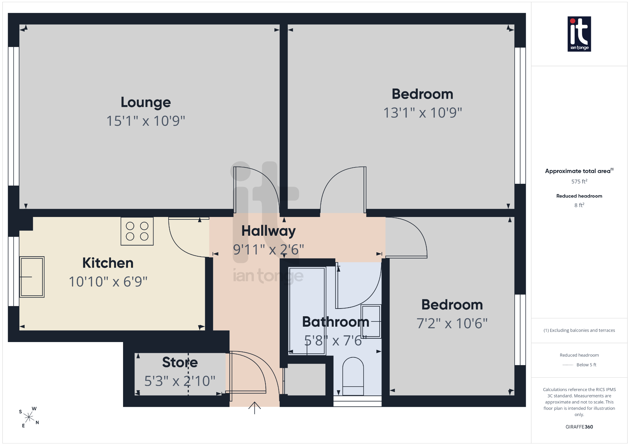 2 bedroom ground floor flat/apartment For Sale in Stockport - Floorplan 1.
