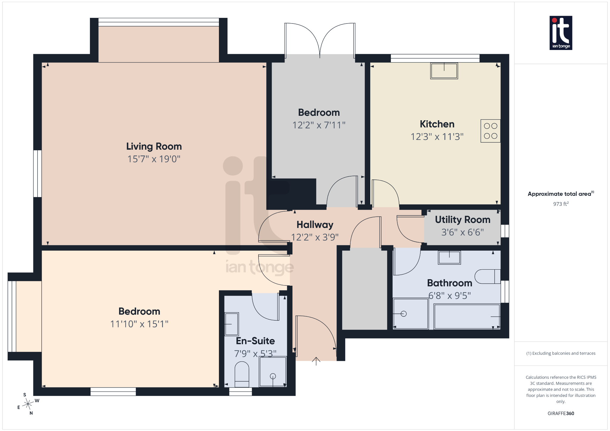 2 bedroom ground floor flat/apartment For Sale in Stockport - Floorplan 1.