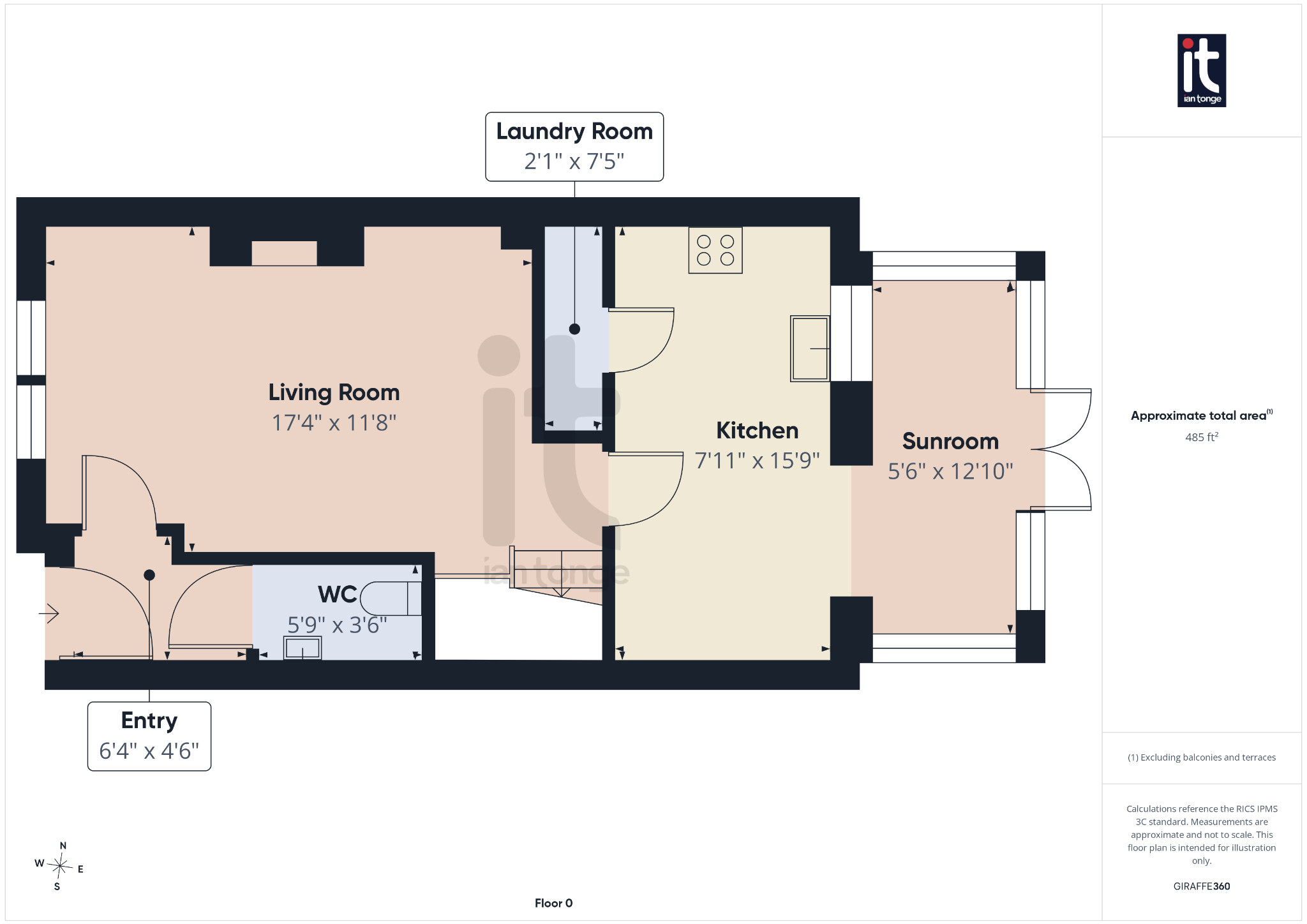3 bedroom mid terraced house For Sale in Stockport - Floorplan 2.