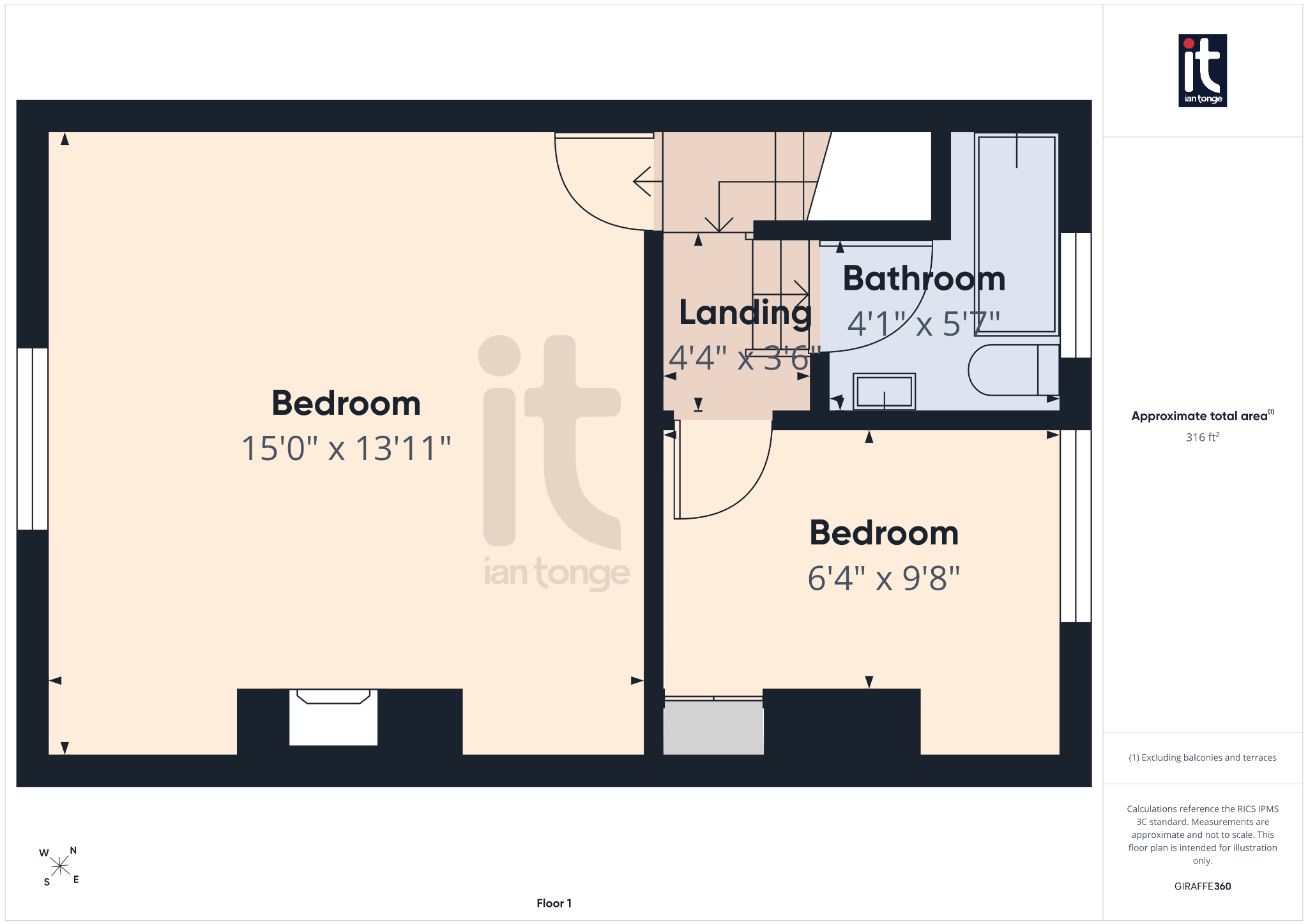 2 bedroom mid terraced house For Sale in Stockport - Floorplan 4.