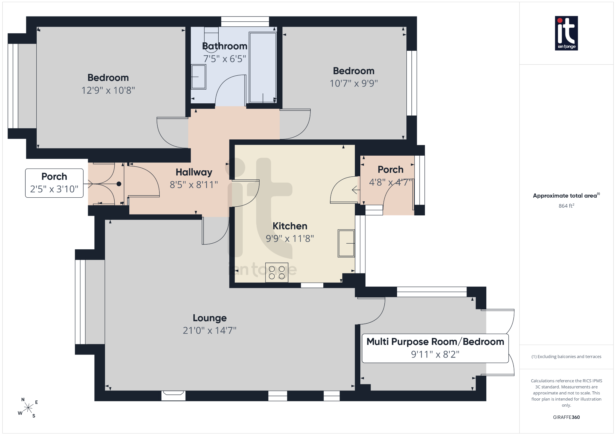 3 bedroom detached bungalow For Sale in Stockport - Floorplan 1.