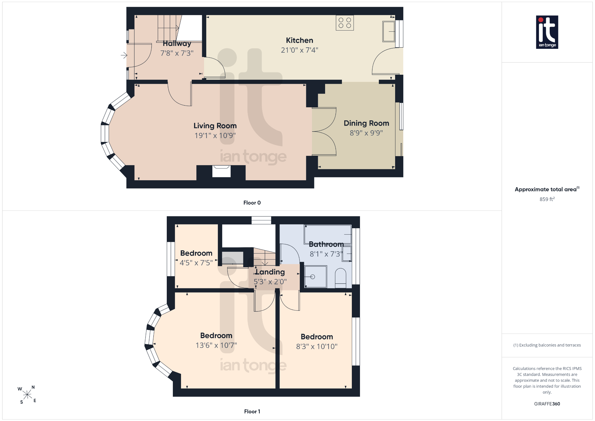 3 bedroom semi-detached house For Sale in Stockport - Floorplan 1.