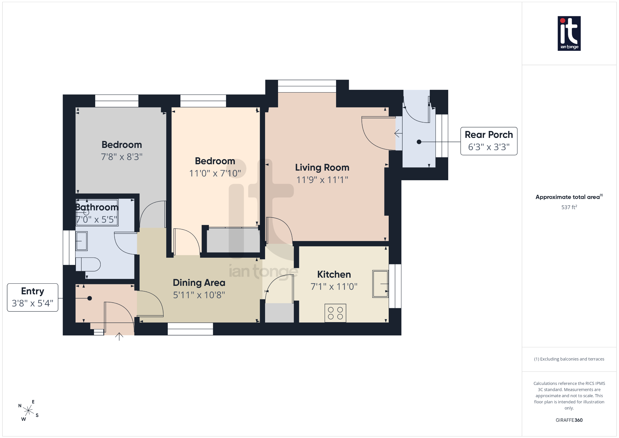 2 bedroom detached bungalow For Sale in Stockport - Floorplan 1.