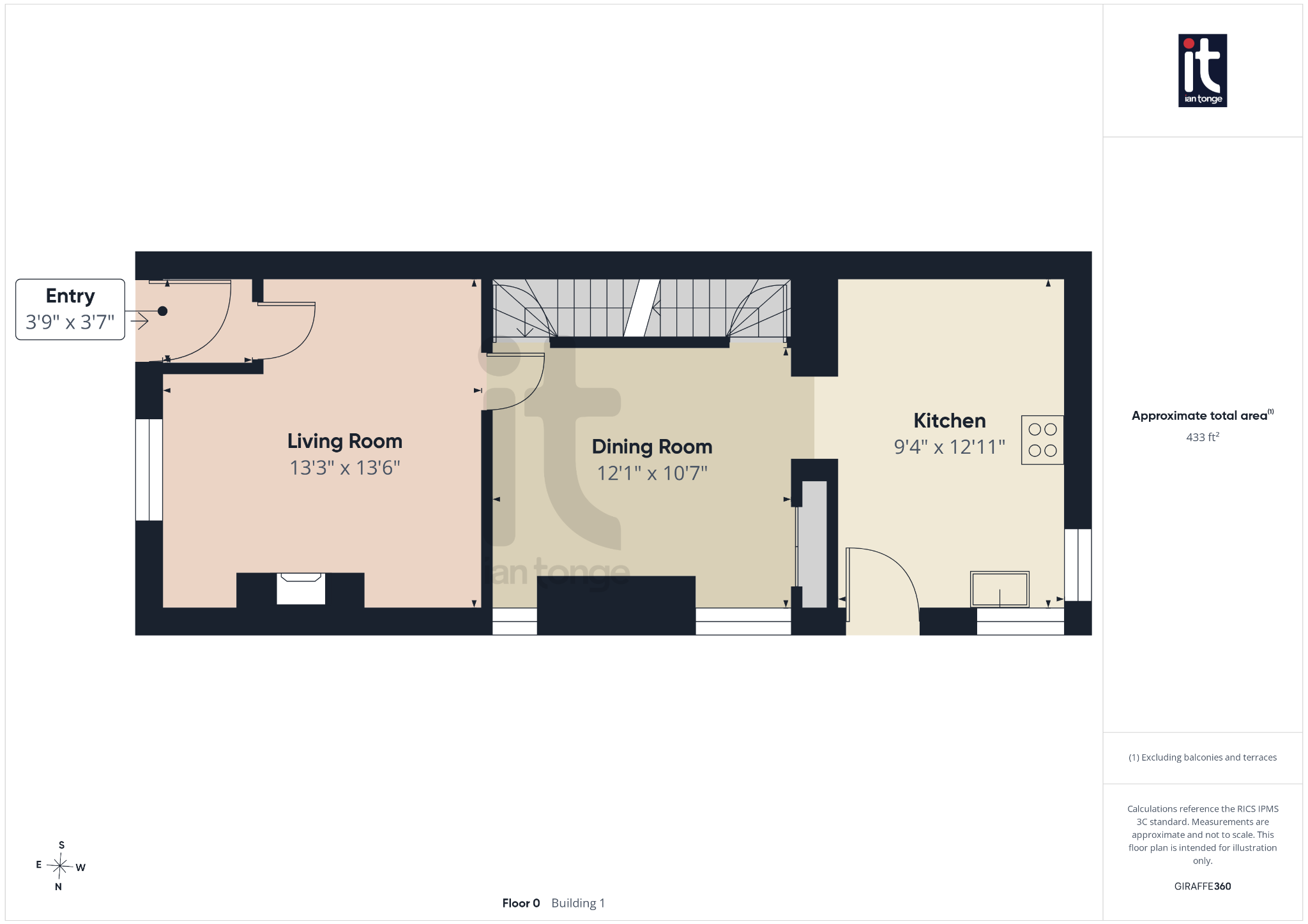 2 bedroom end terraced house For Sale in Stockport - Floorplan 1.