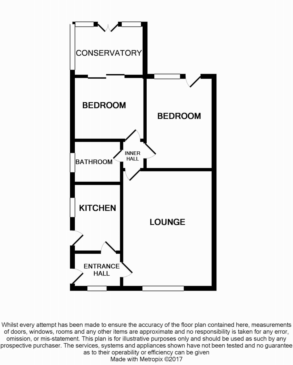 2 bedroom detached bungalow Under Offer in Stockport - floorplan 1.