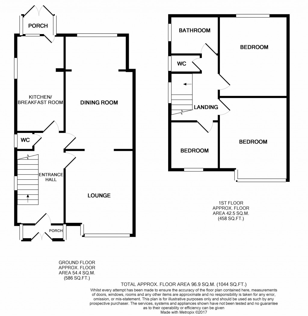3 bedroom semi-detached house Let in Stockport - floorplan.
