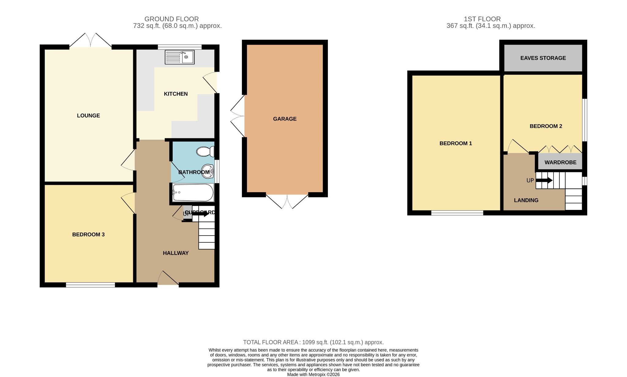 3 bedroom semi-detached dormer house SSTC in Wigan - Floorplan 1.