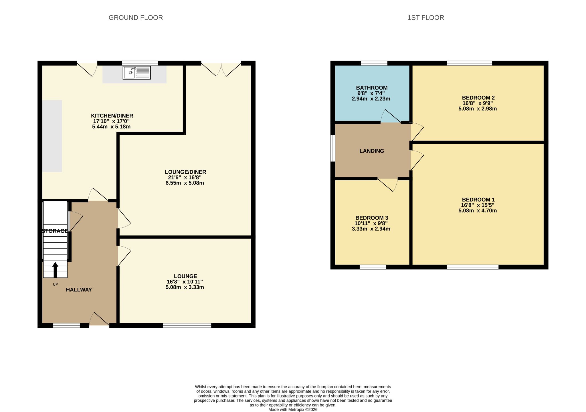 3 bedroom semi-detached house For Sale in Wigan - Floorplan 1.