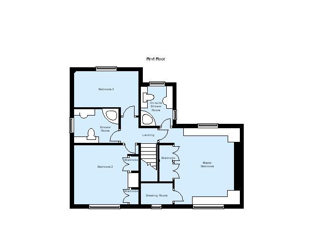 3 bedroom detached house Let Alcester - floorplan 2