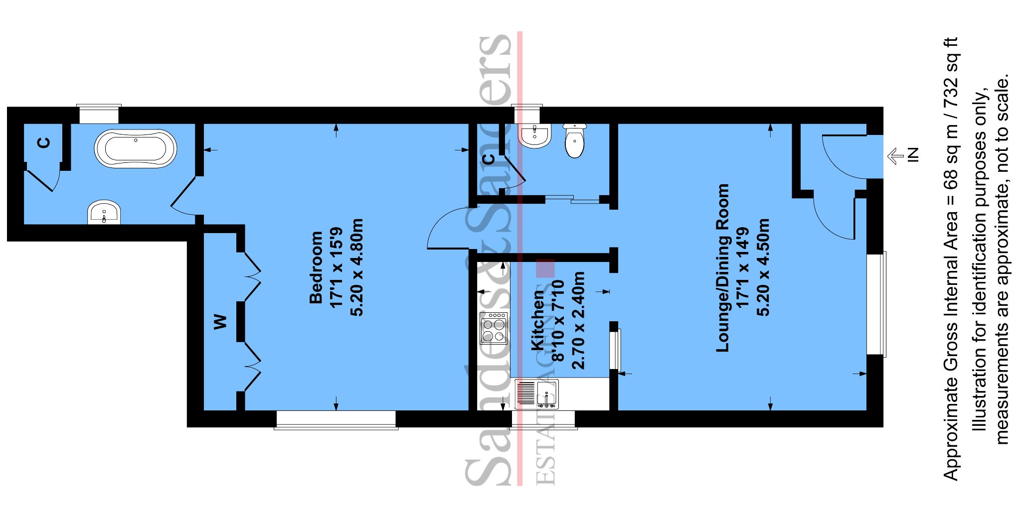 1 bedroom maisonette flat/apartment To Let Alcester - Floor Plans