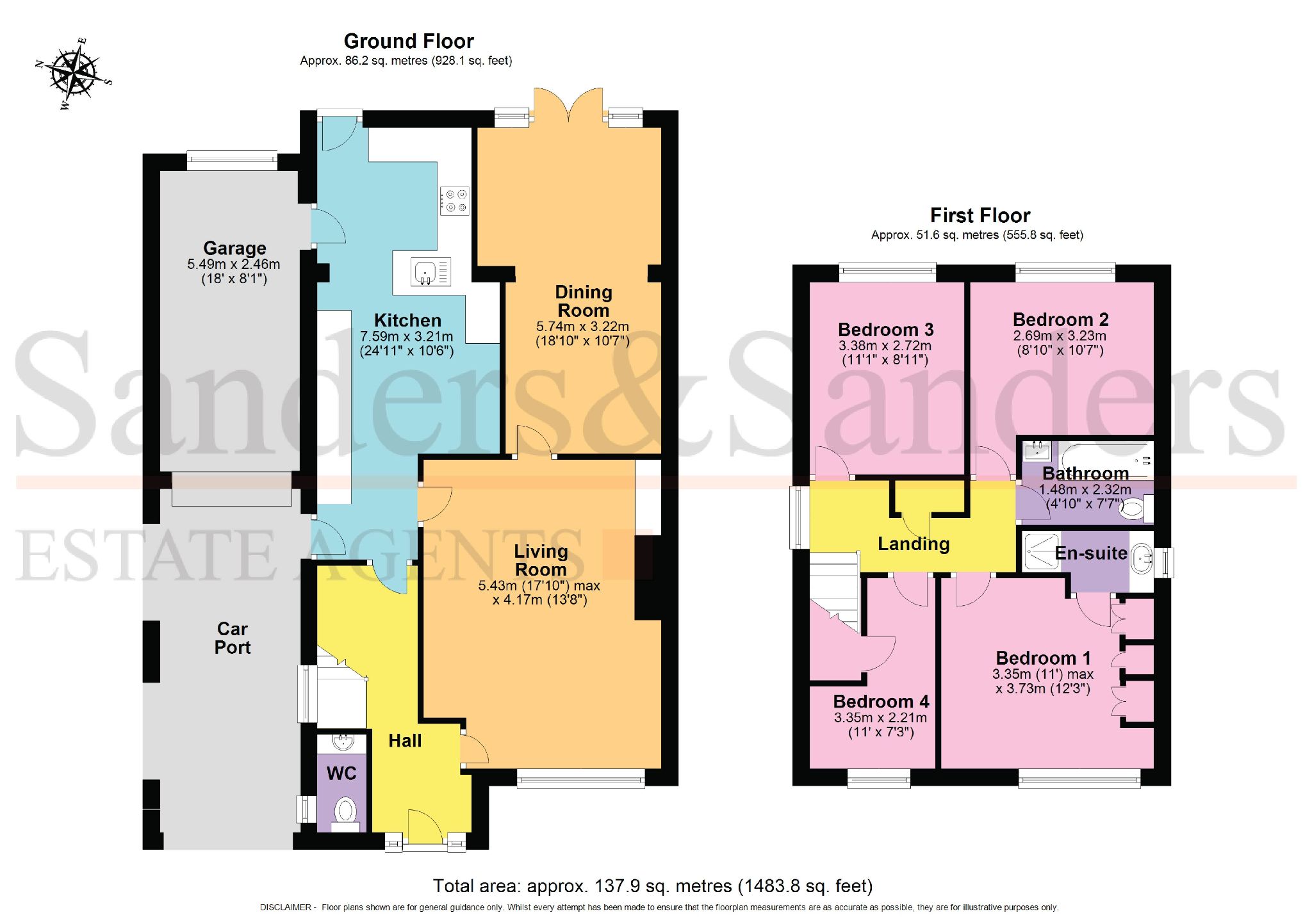 4 bedroom detached house SSTC Alcester - Floor Plans