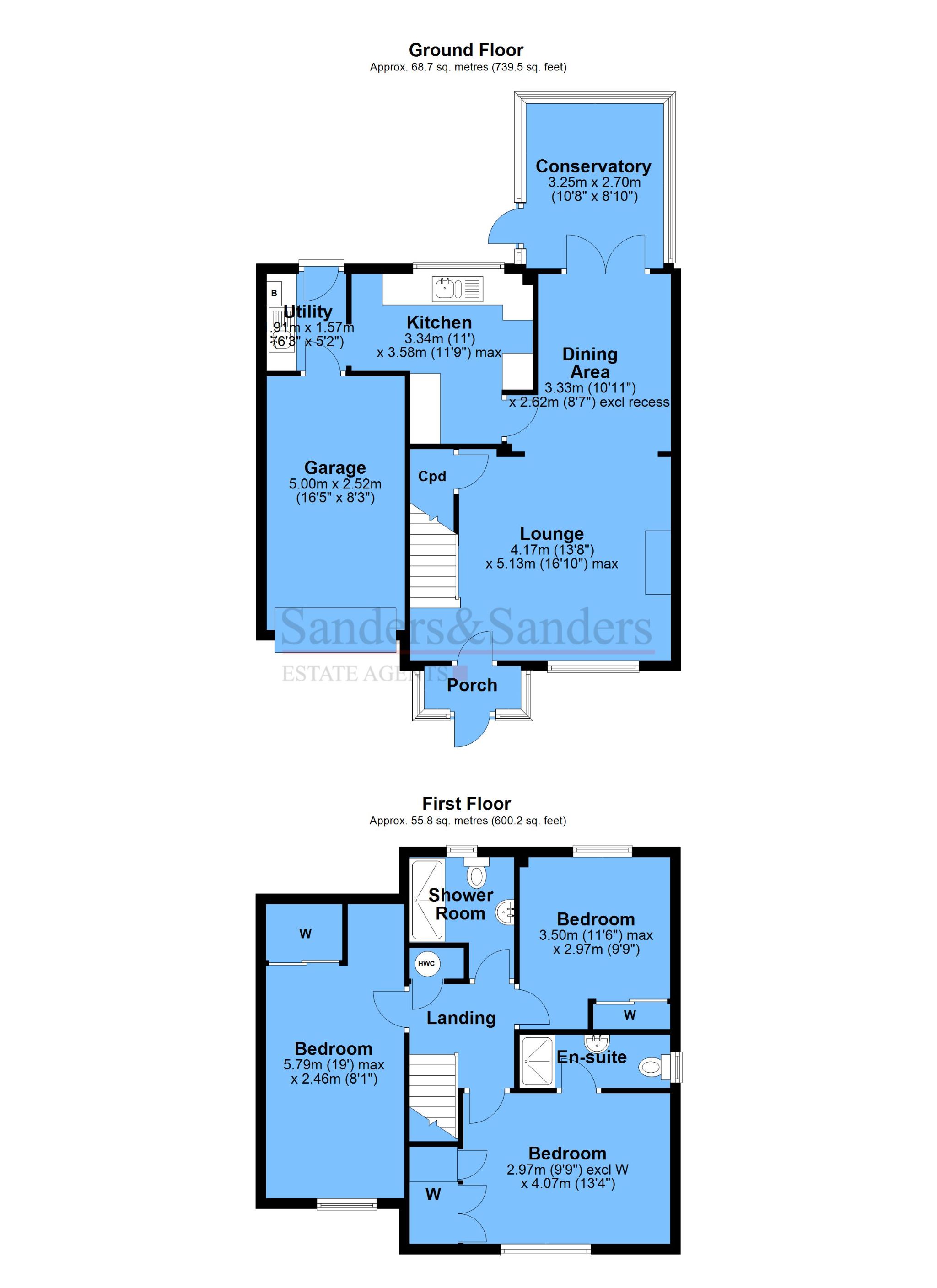 3 bedroom detached house For Sale in Bidford On Avon, Alcester - Floor Plans