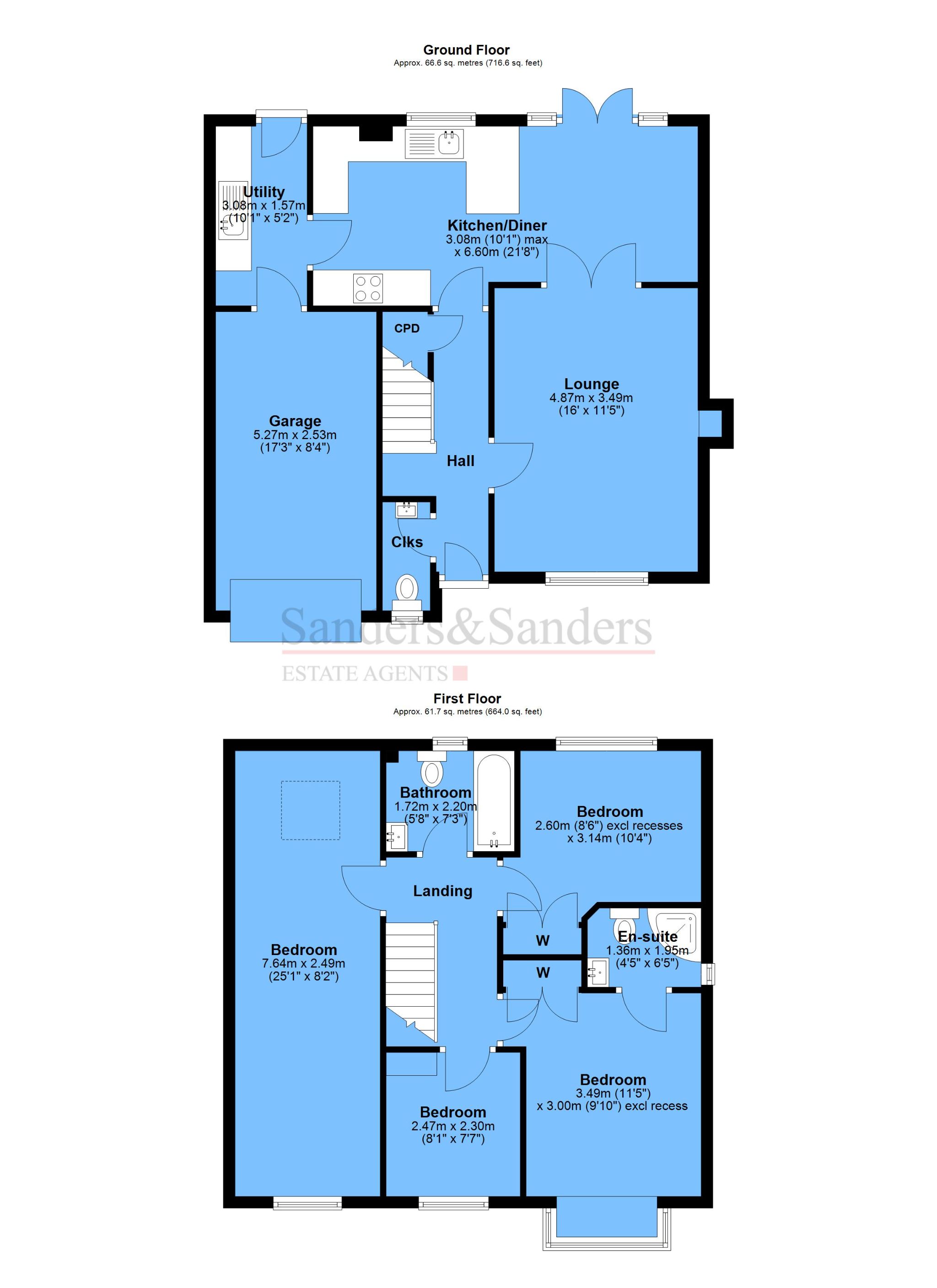 4 bedroom detached house For Sale in Great Alne, Alcester - Floor plans