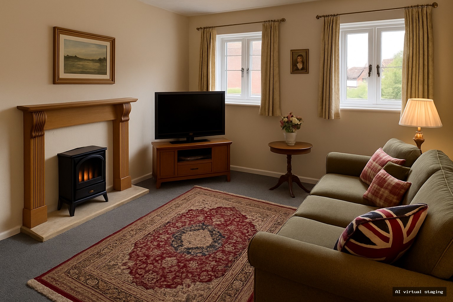  - Living Room (AI virtual staging)
