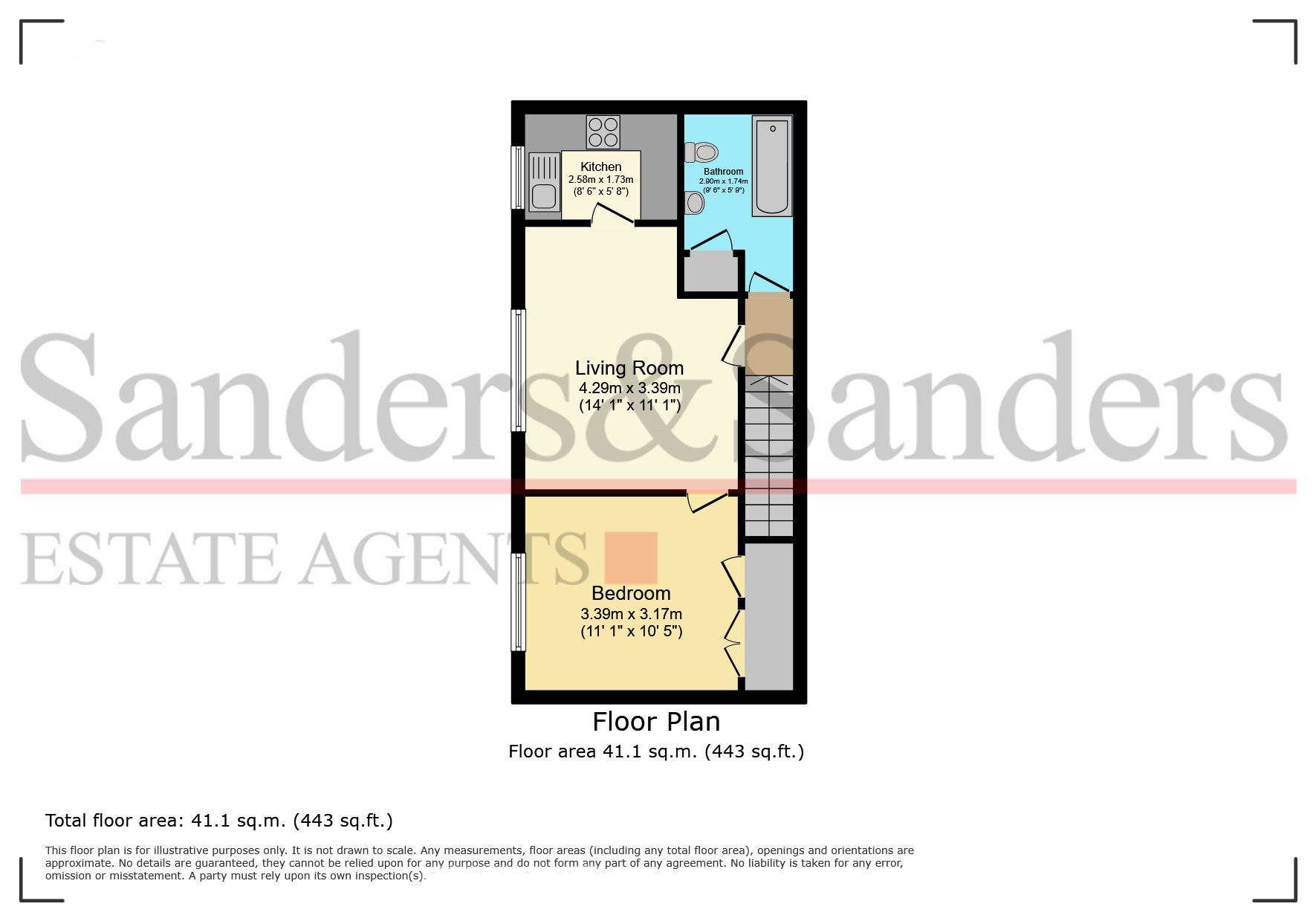 1 bedroom apartment flat/apartment SSTC Alcester - Floor Plans
