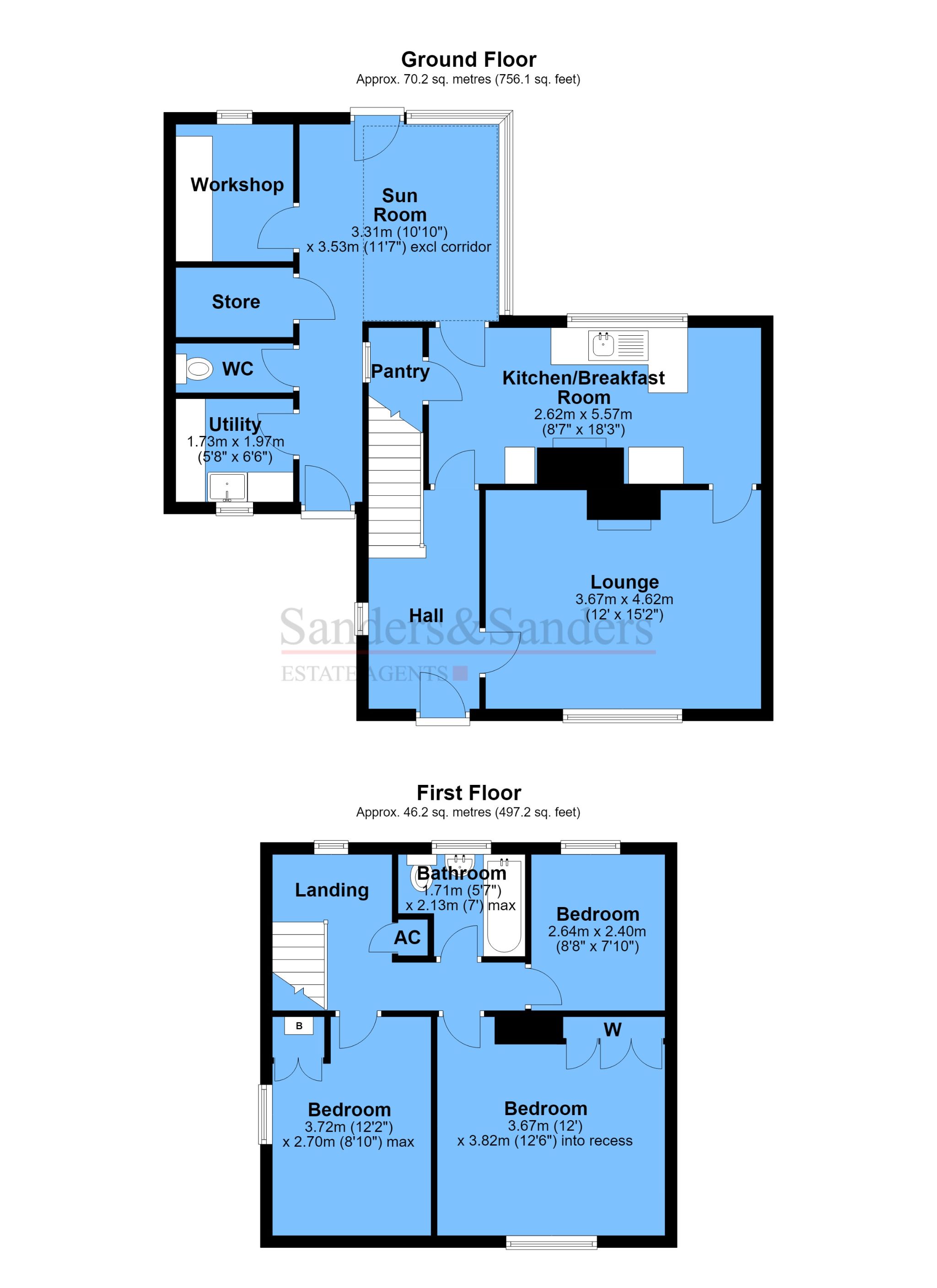3 bedroom end terraced house For Sale in Bidford-on-avon, Alcester - Floor Plans